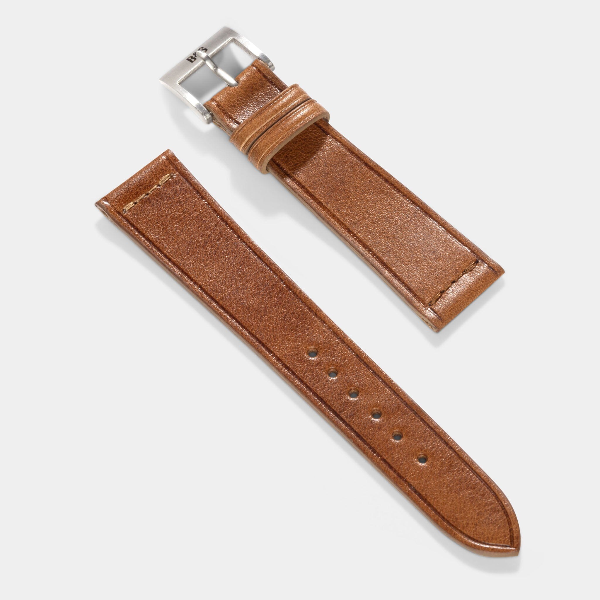 Siena Brown Extra Thin Leather Watch Strap