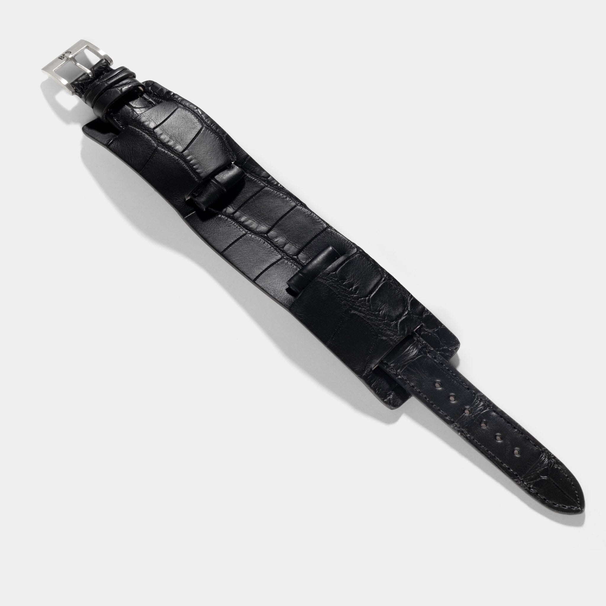 NEIGHBORHOOD 飛び散ら LEATHER EMB WATCH BAND