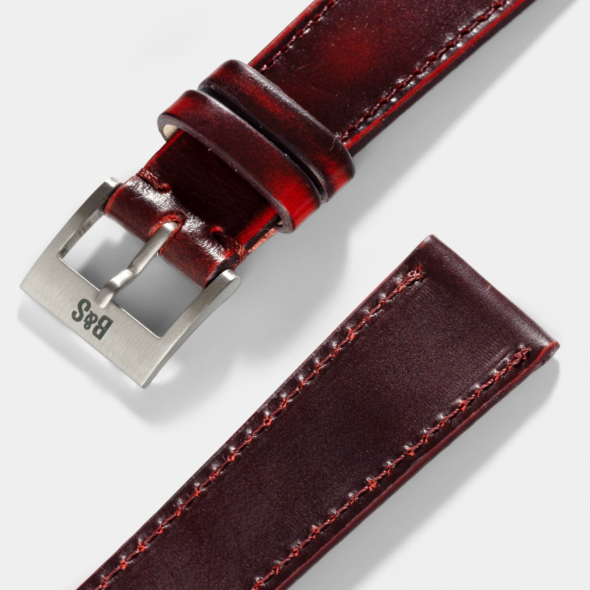 Degrade Chilli Red Leather Watch Strap