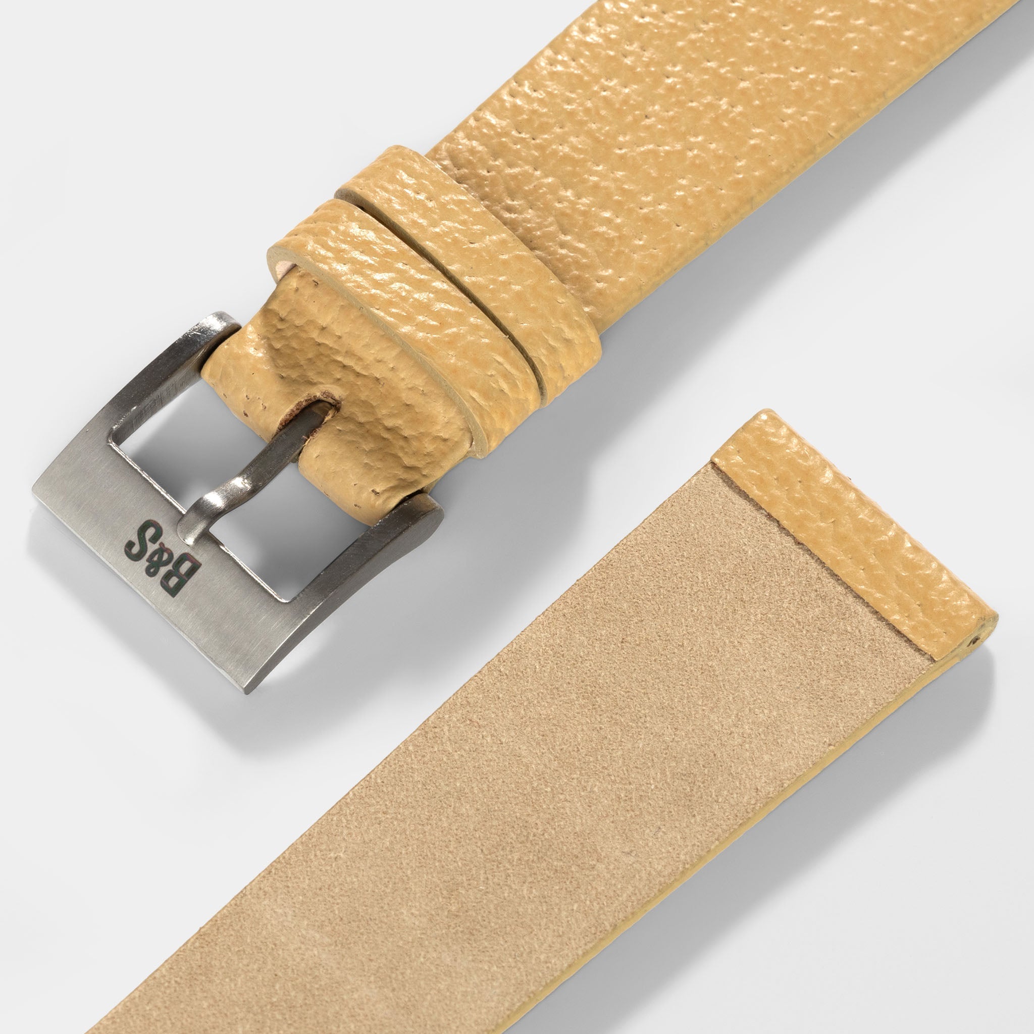 Pigskin Strap Leather Watch Retro Black Creme Fluco - Form Quick 