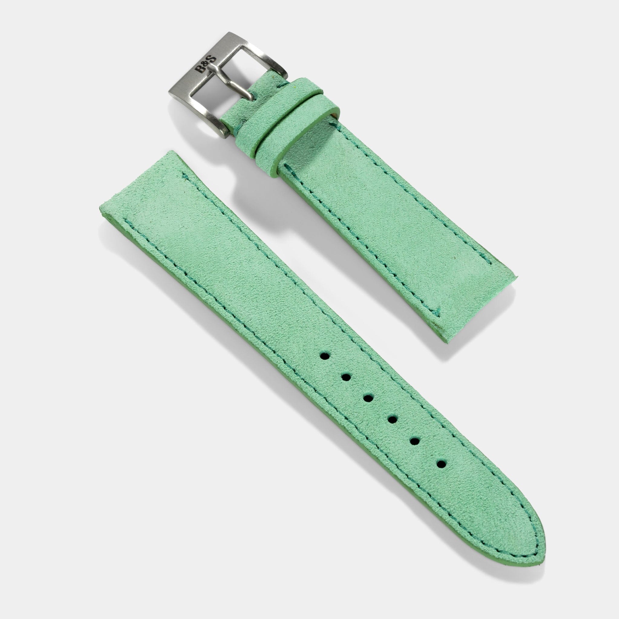 Mint Suede Leather Watch Strap