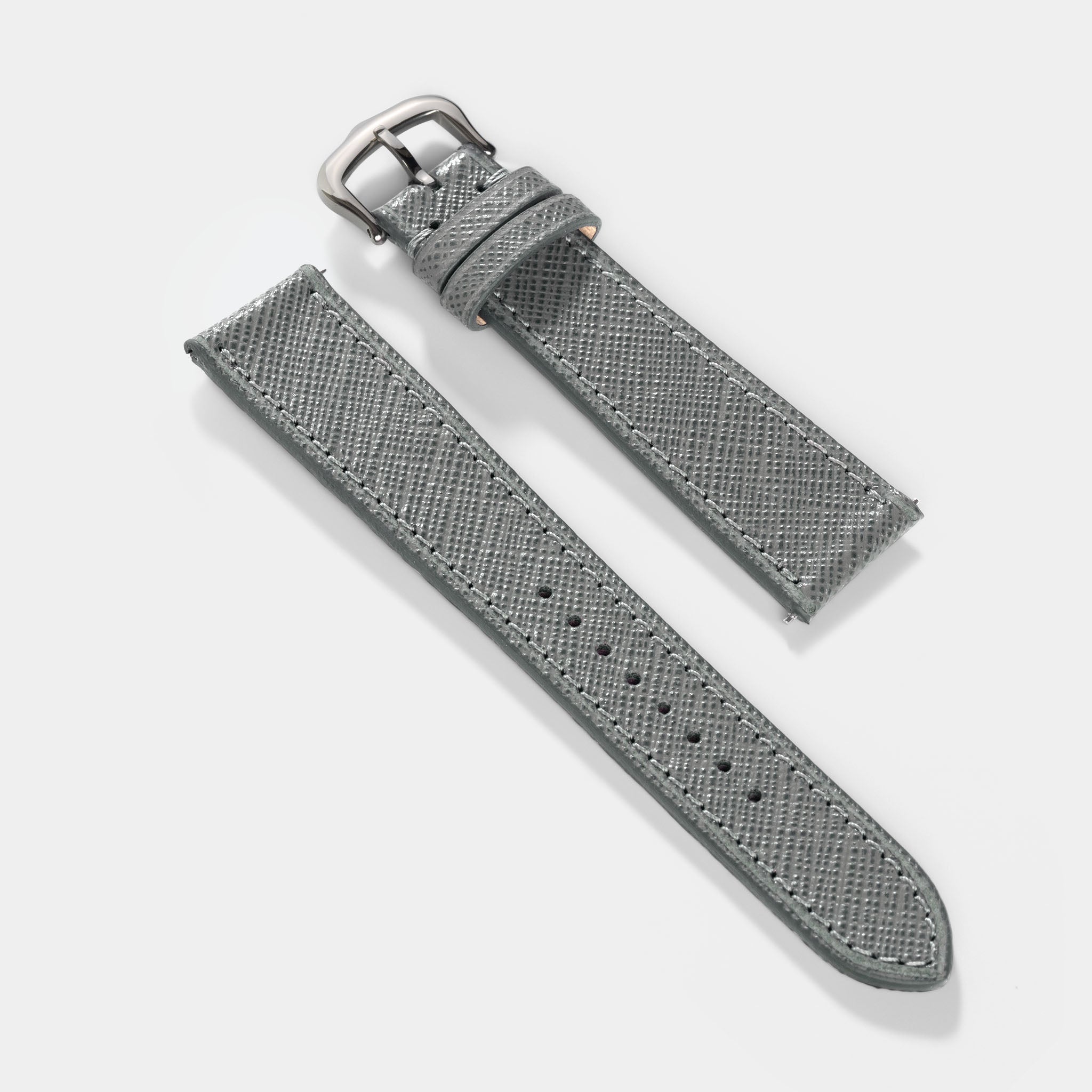 Strap for Cartier Tank Must (2021-2024) - The Saffiano Grey