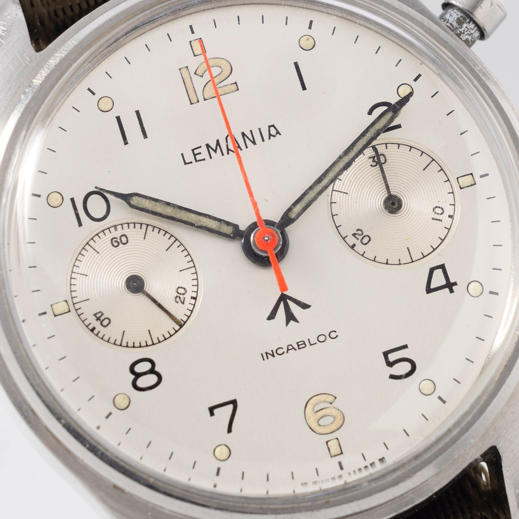Lemania Monopusher Chronograph Issued to British Armed Forces 6bb  ‌