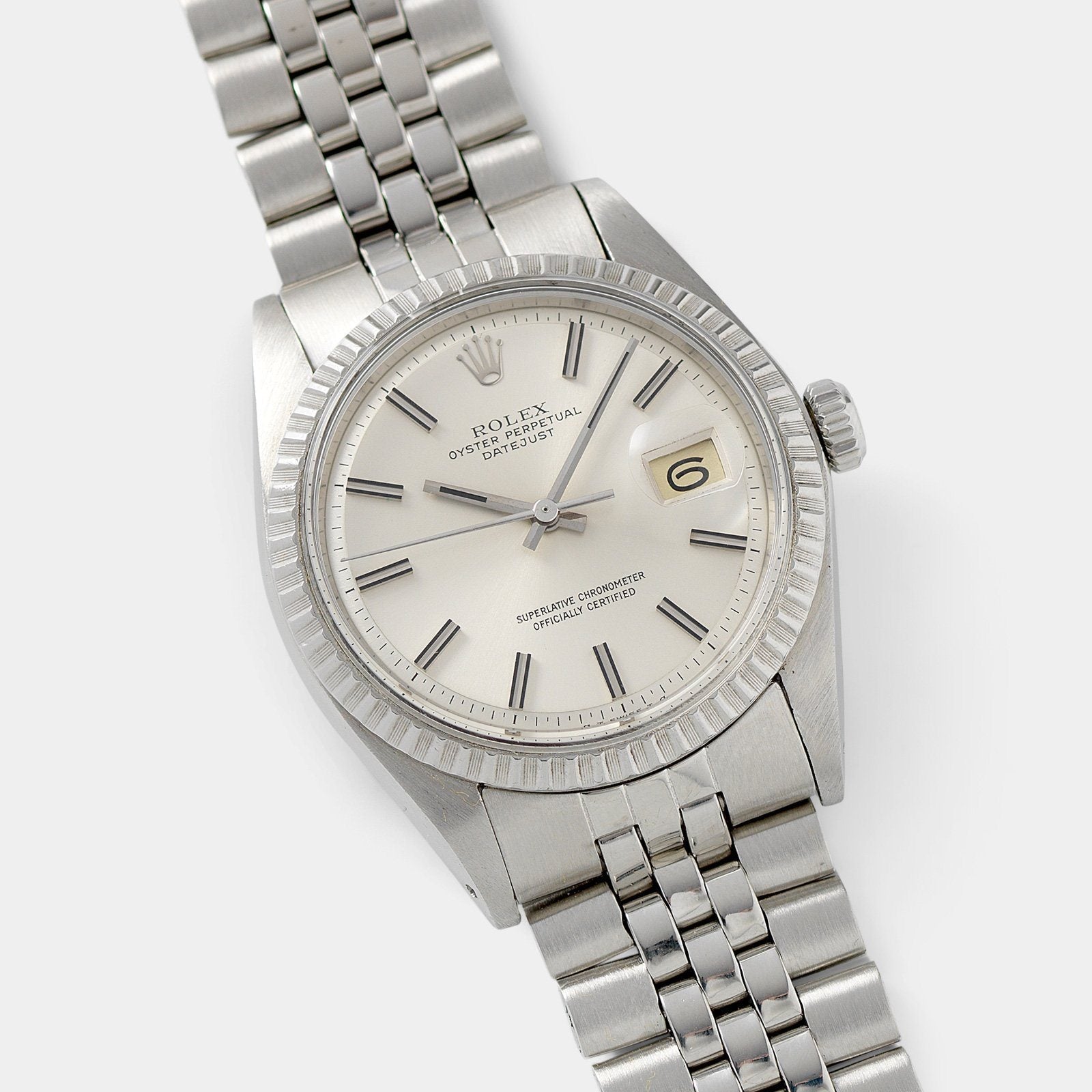 Rolex Datejust Silver Sigma Dial 1603 36mm steel case