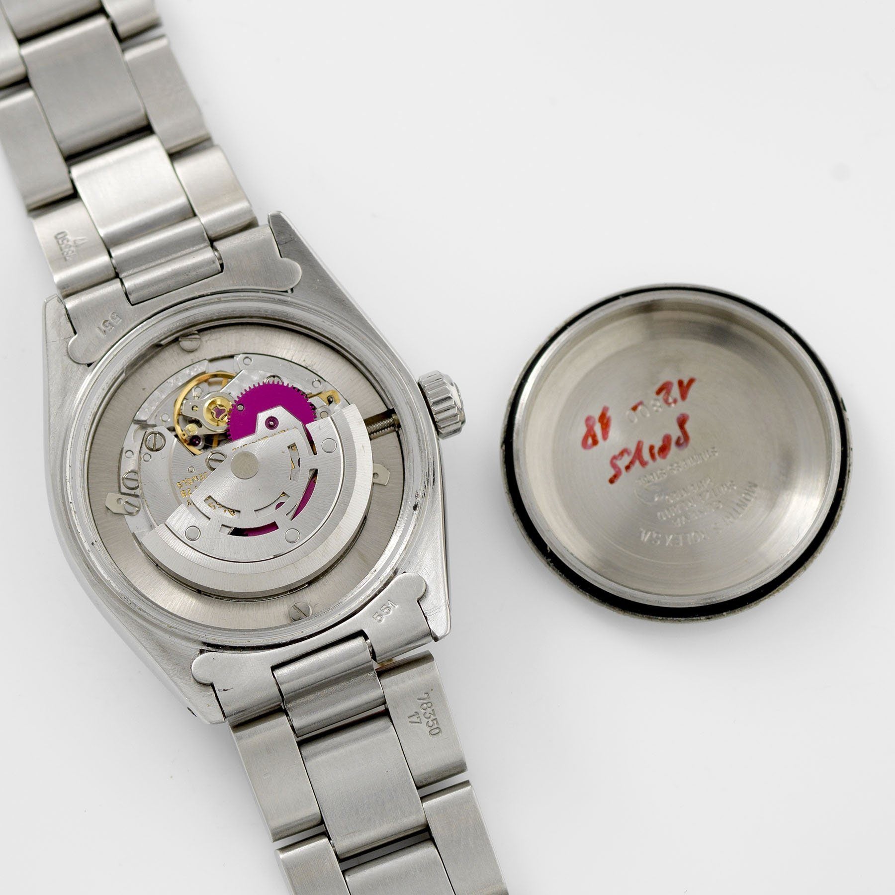 Rolex datejust mid size silver dial ref 6824