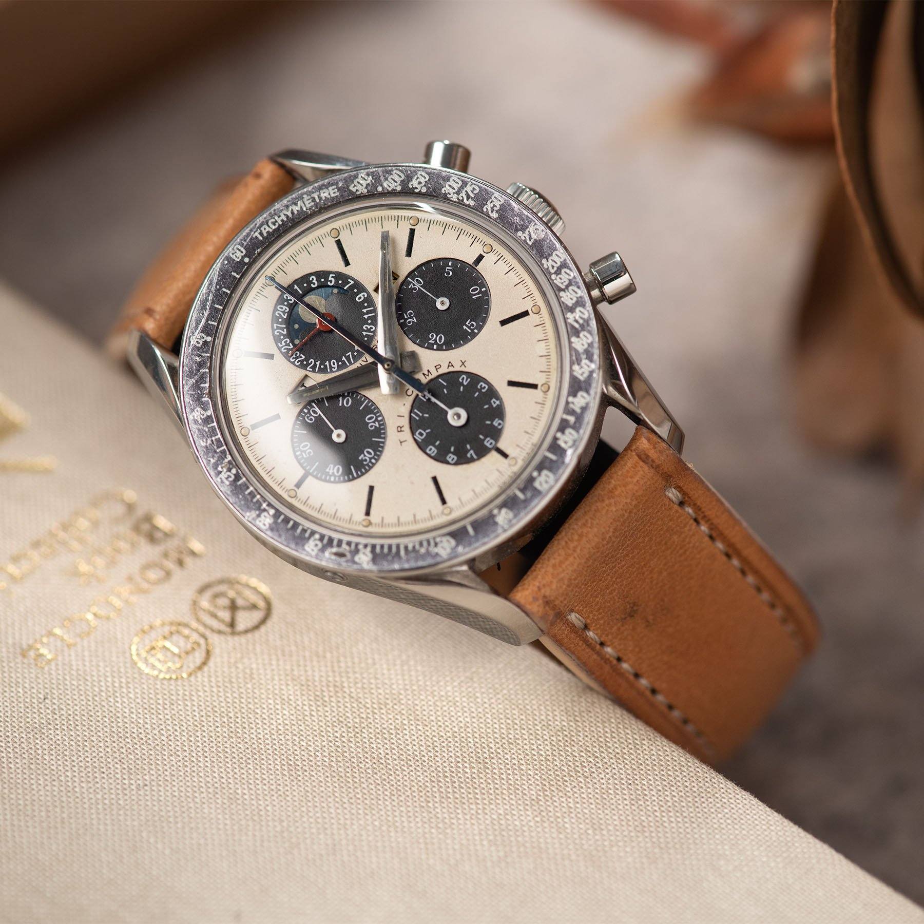 洋楽 UNIVERSAL MOOVEMENT Universal Geneve Tri Compax 