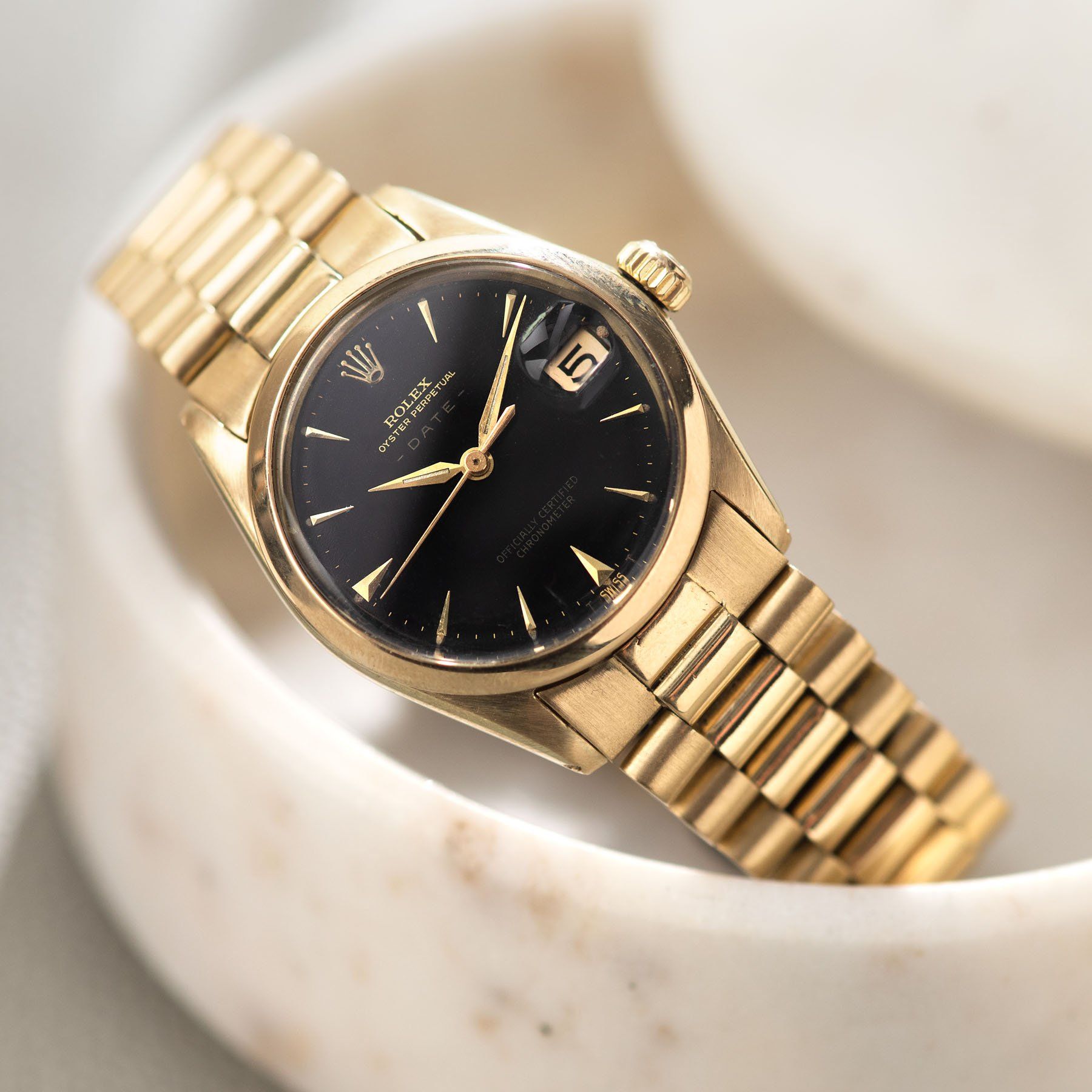 Rolex Oyster Perpetual Date Yellow Gold