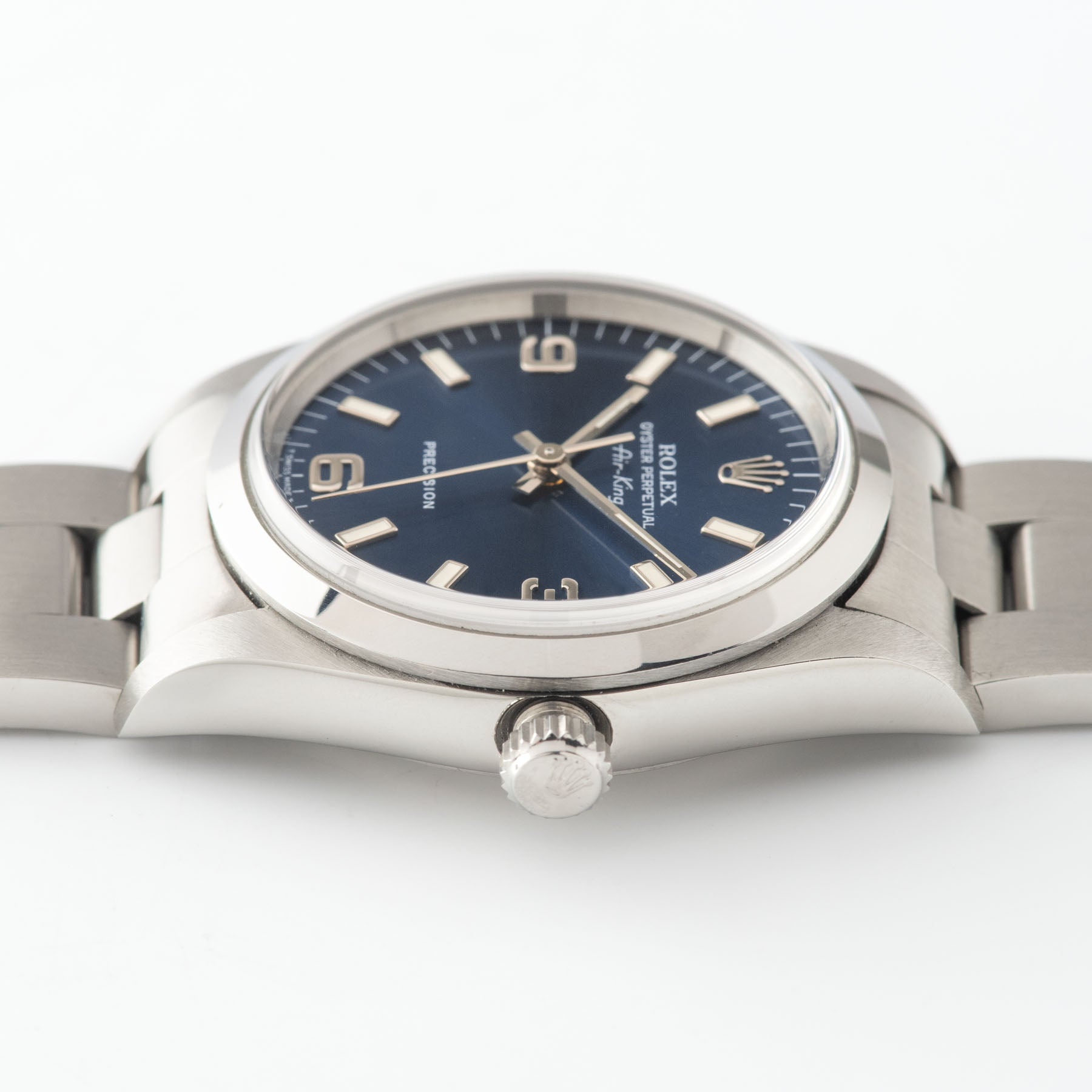 Rolex Air King Ref 14000 Blue Soleil Dial Box and Papers