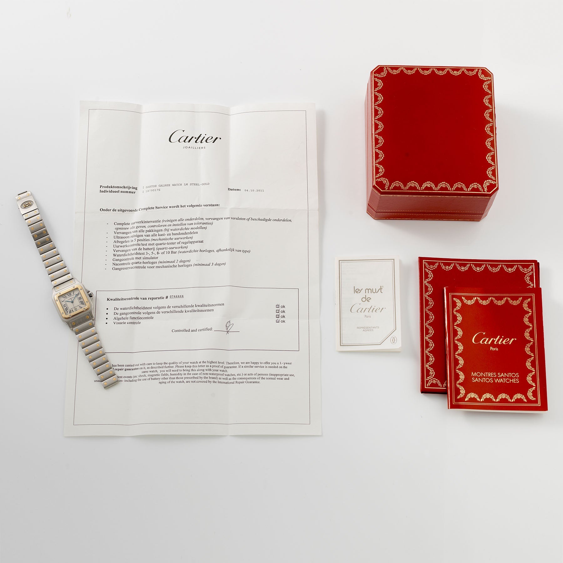 Bank Beater Cartier Santos Galbee Steel and Gold Reference 187901