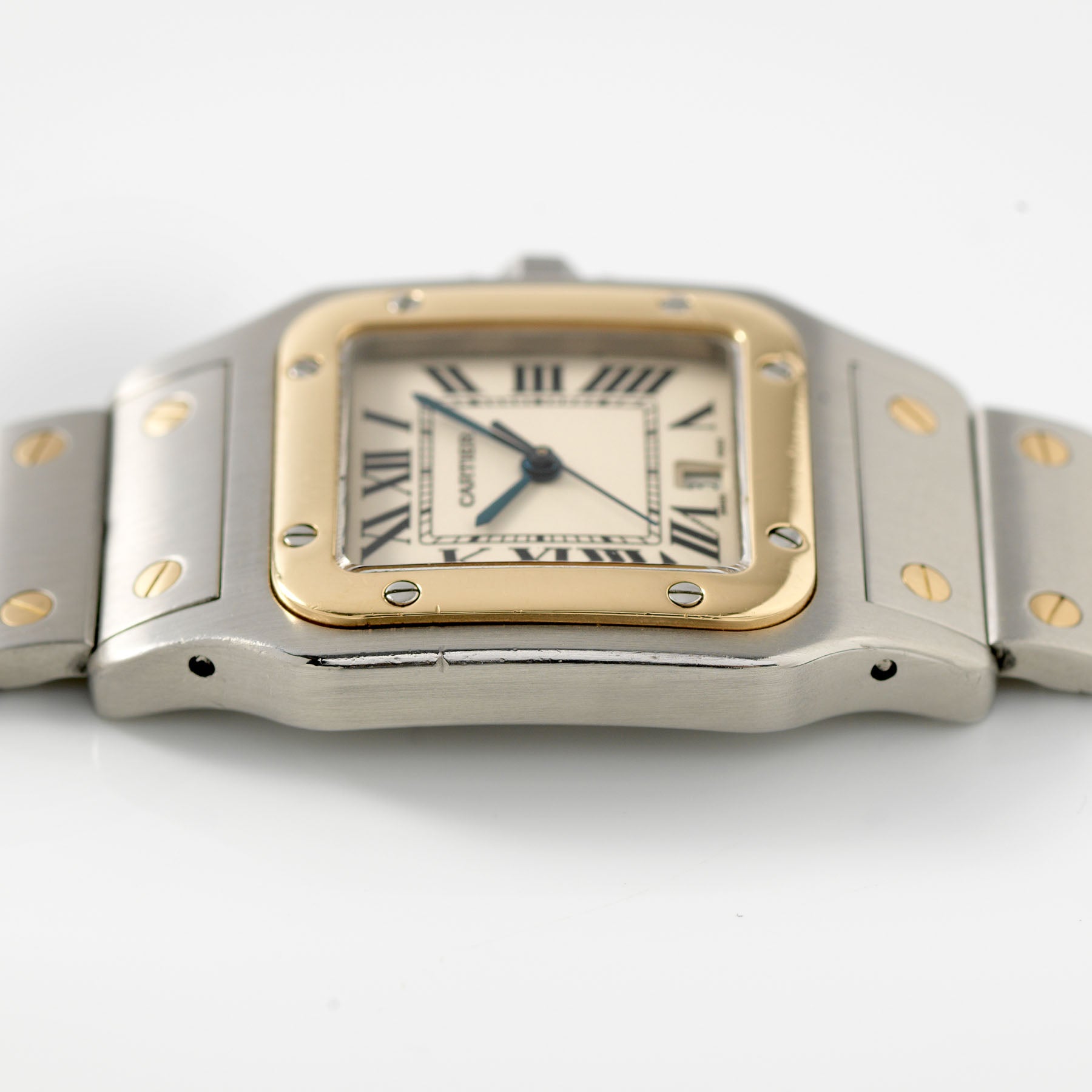 アルムタート　FL Cartier Santos Galbee Steel & Gold 29x41mm Quartz Movement Watch