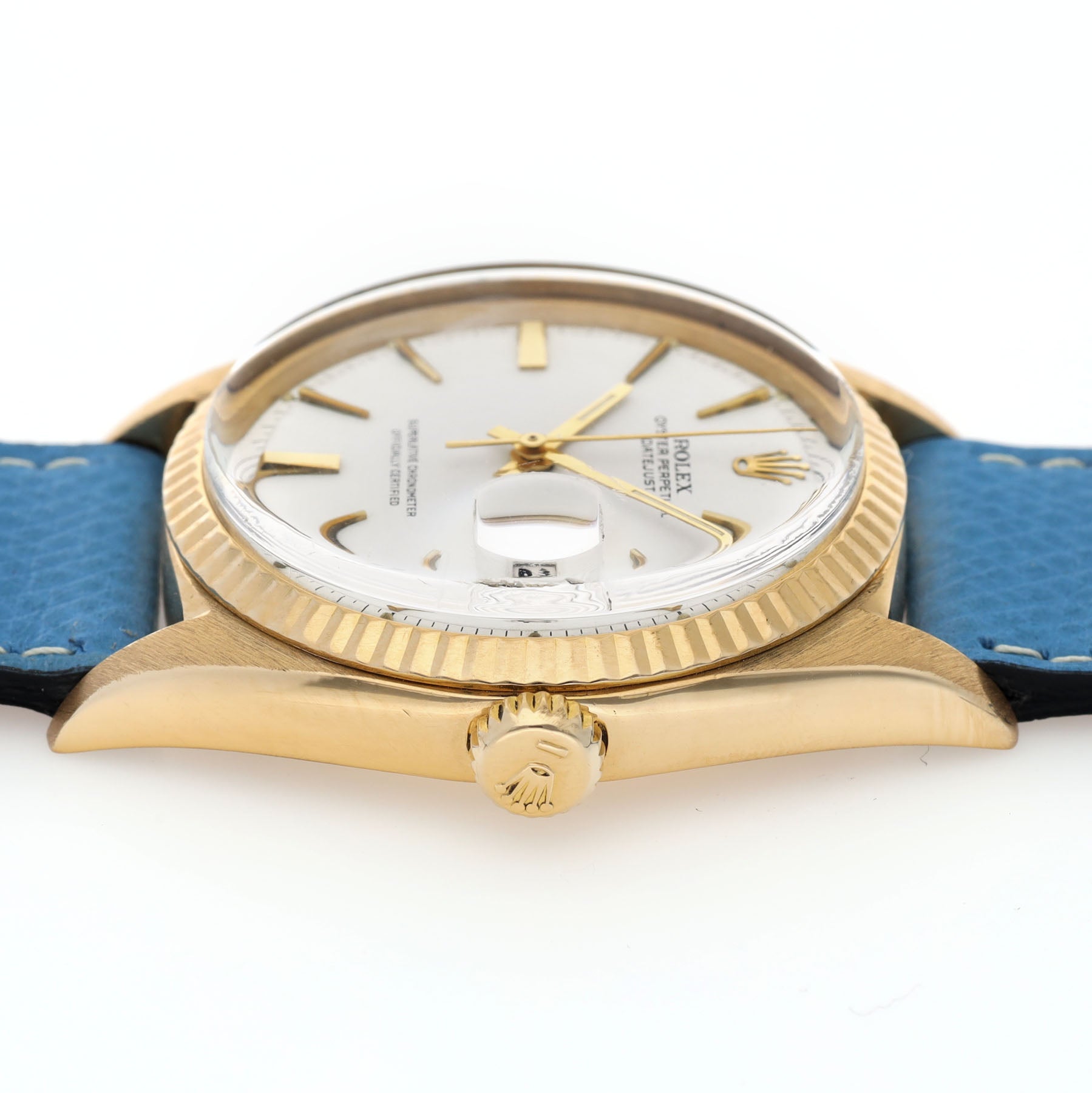 Rolex Datejust 1601 Yellow Gold White Dial ref 1601