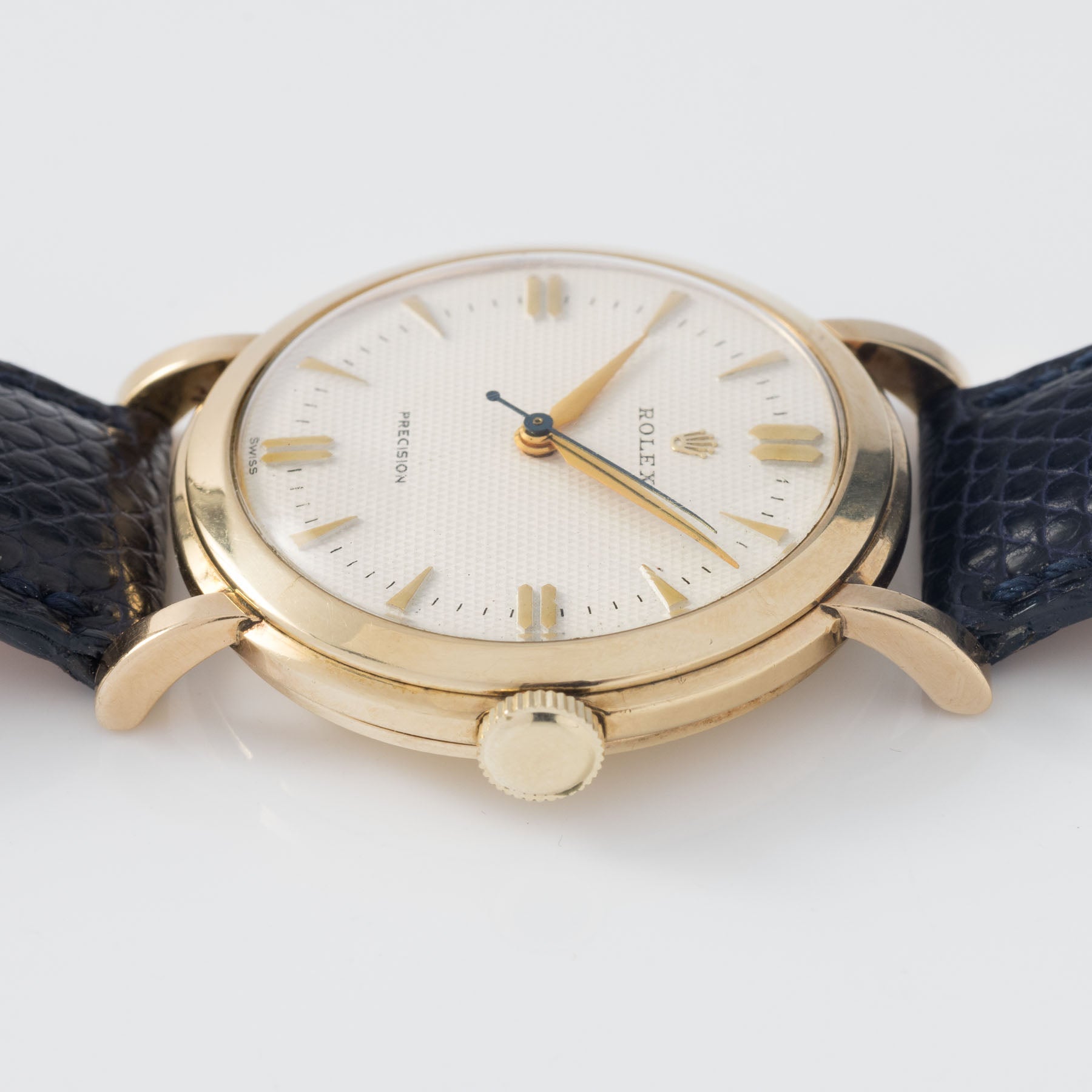 ROLEX PRECISION 手巻き時計　9金 Rolex Precision 9kt Yellow Gold Waffle Dial