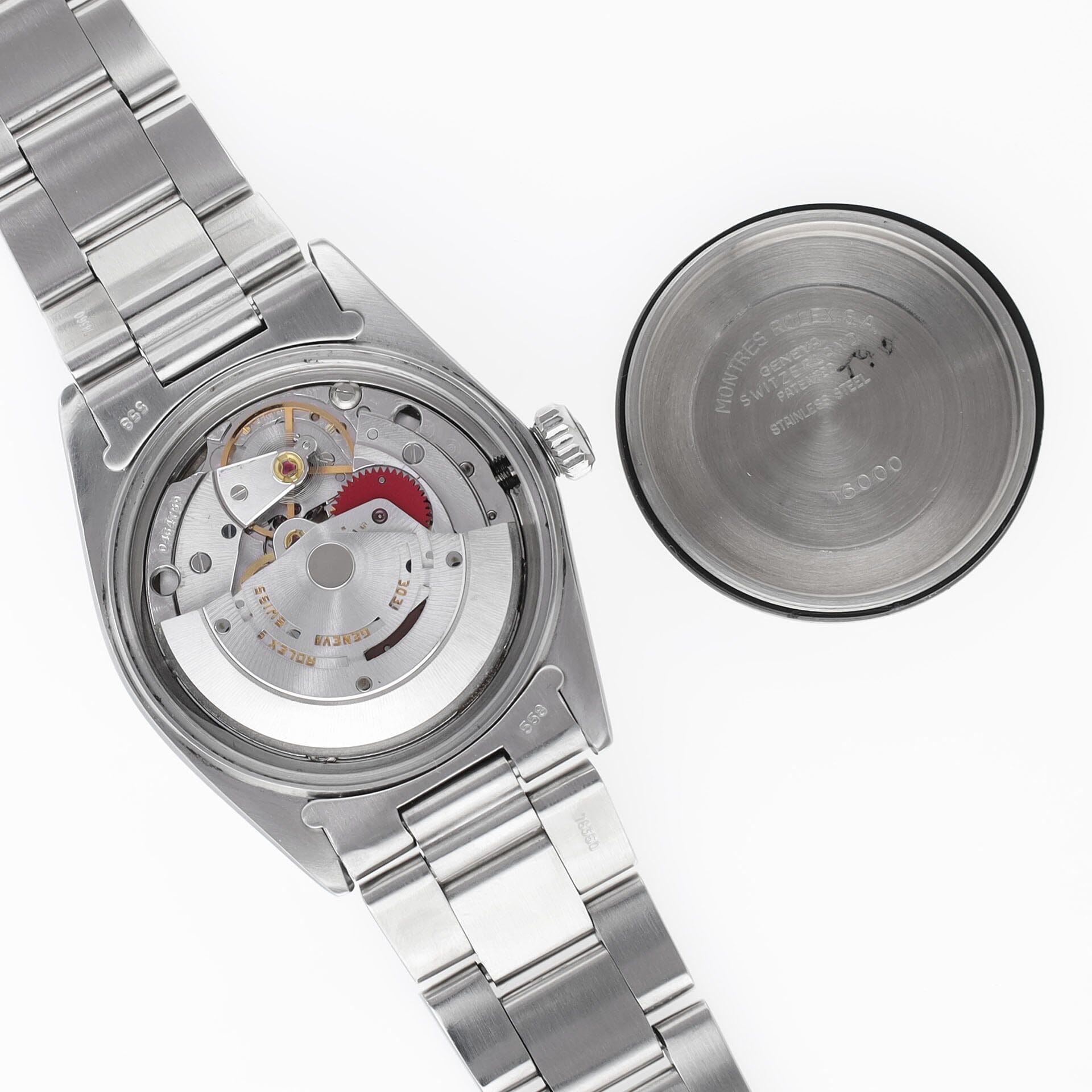 Rolex Datejust 16030 Rare Silver Chapter Ring Dial