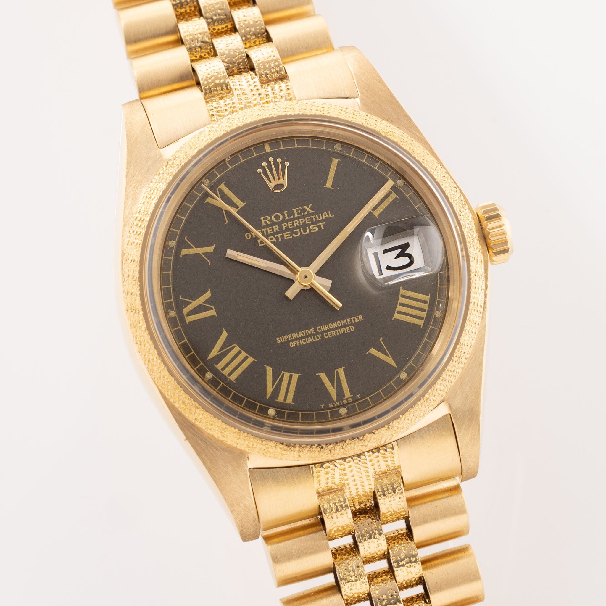 Datejust Colour changed Buckley dial Morellis finish ref 1611 Box and papers set