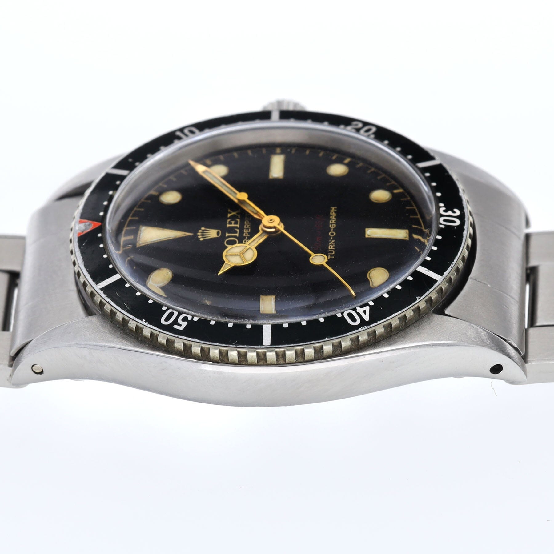Rolex Turn-O-Graph 6202 Gilt Dial Red Depth Red Triangle Bezel