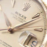 Rolex Datejust Ovettone Yellow Gold Reference 6605