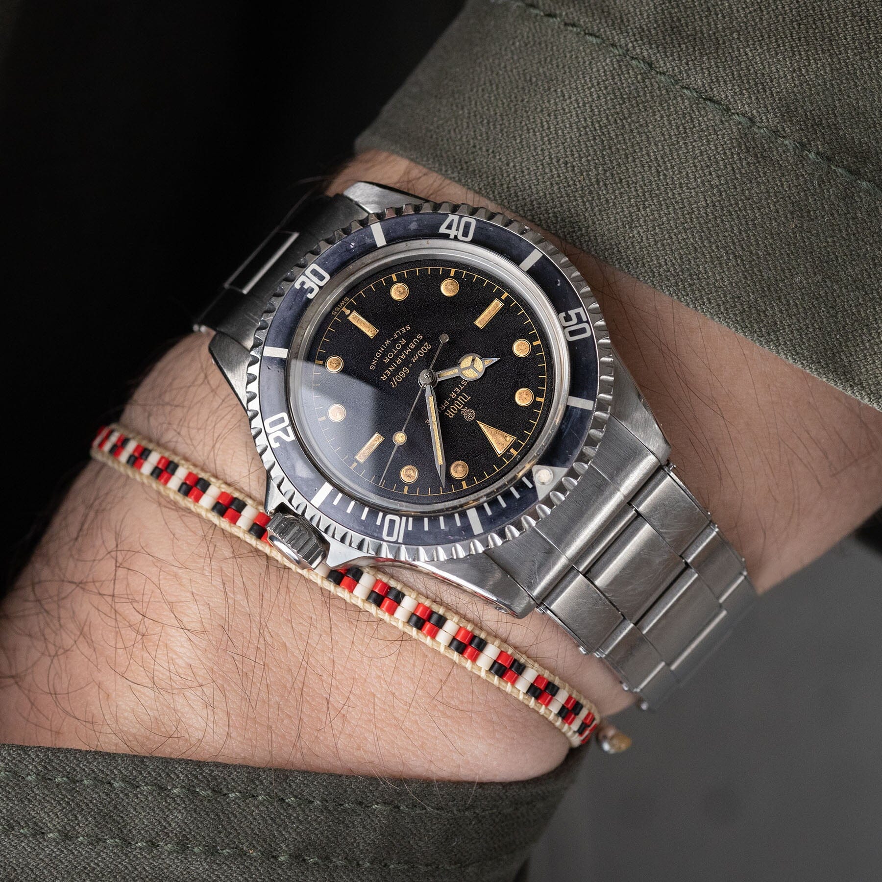 Tudor Submariner ref 7928 exclamation mark Chaptering dial PCG case