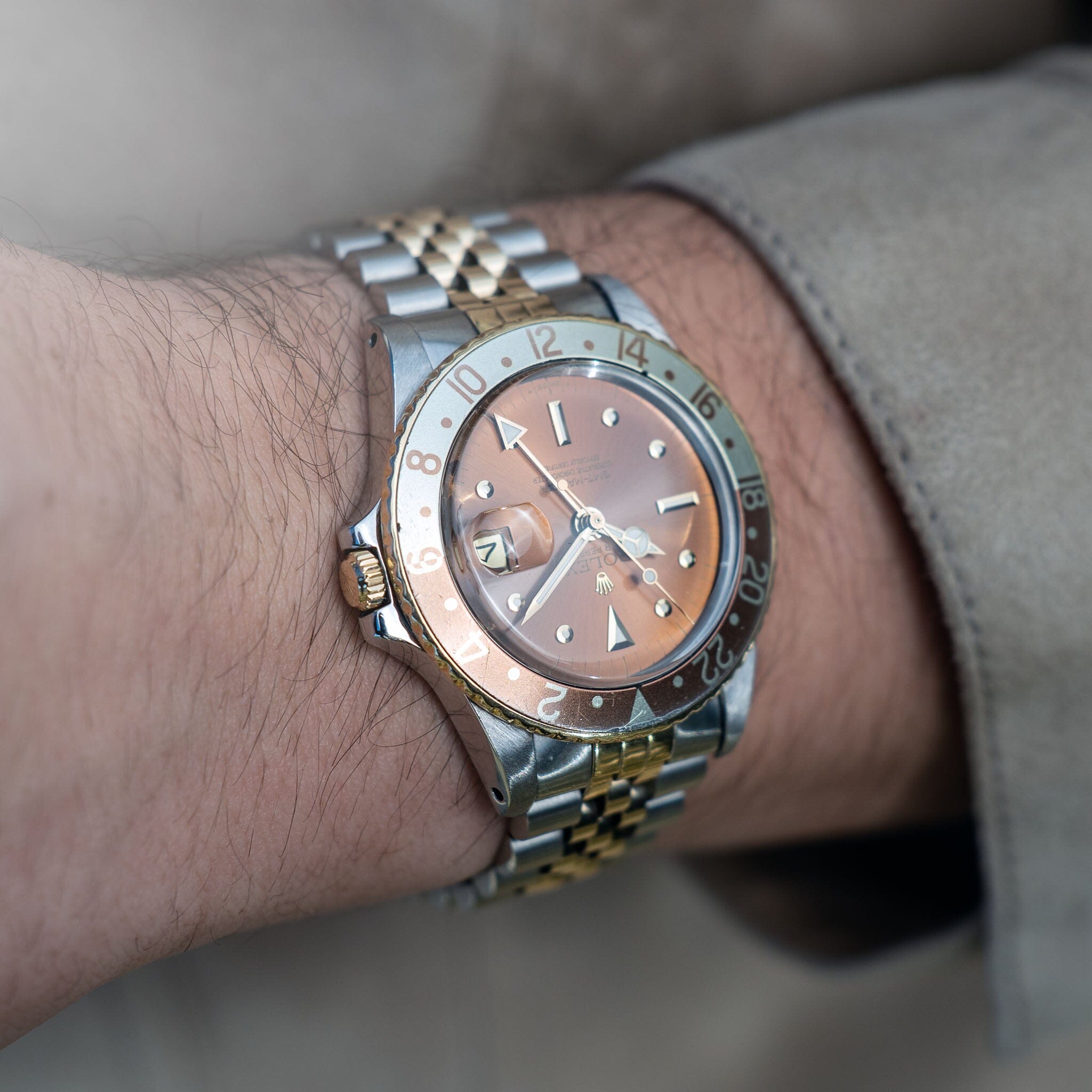 Rolex GMT-Master ref 1675/3 Root Beer brown nipple dial
