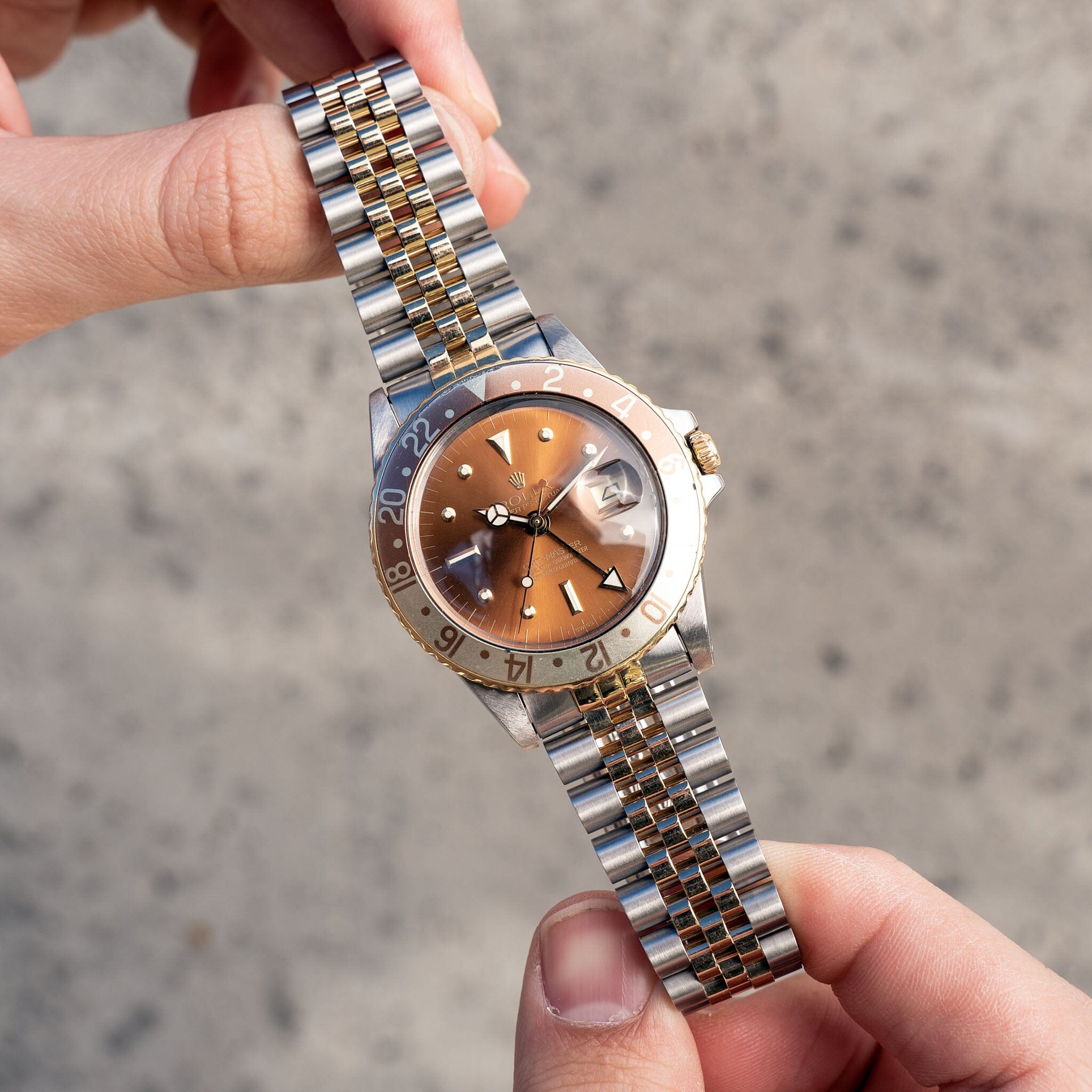 Rolex GMT-Master ref 1675/3 Root Beer brown nipple dial