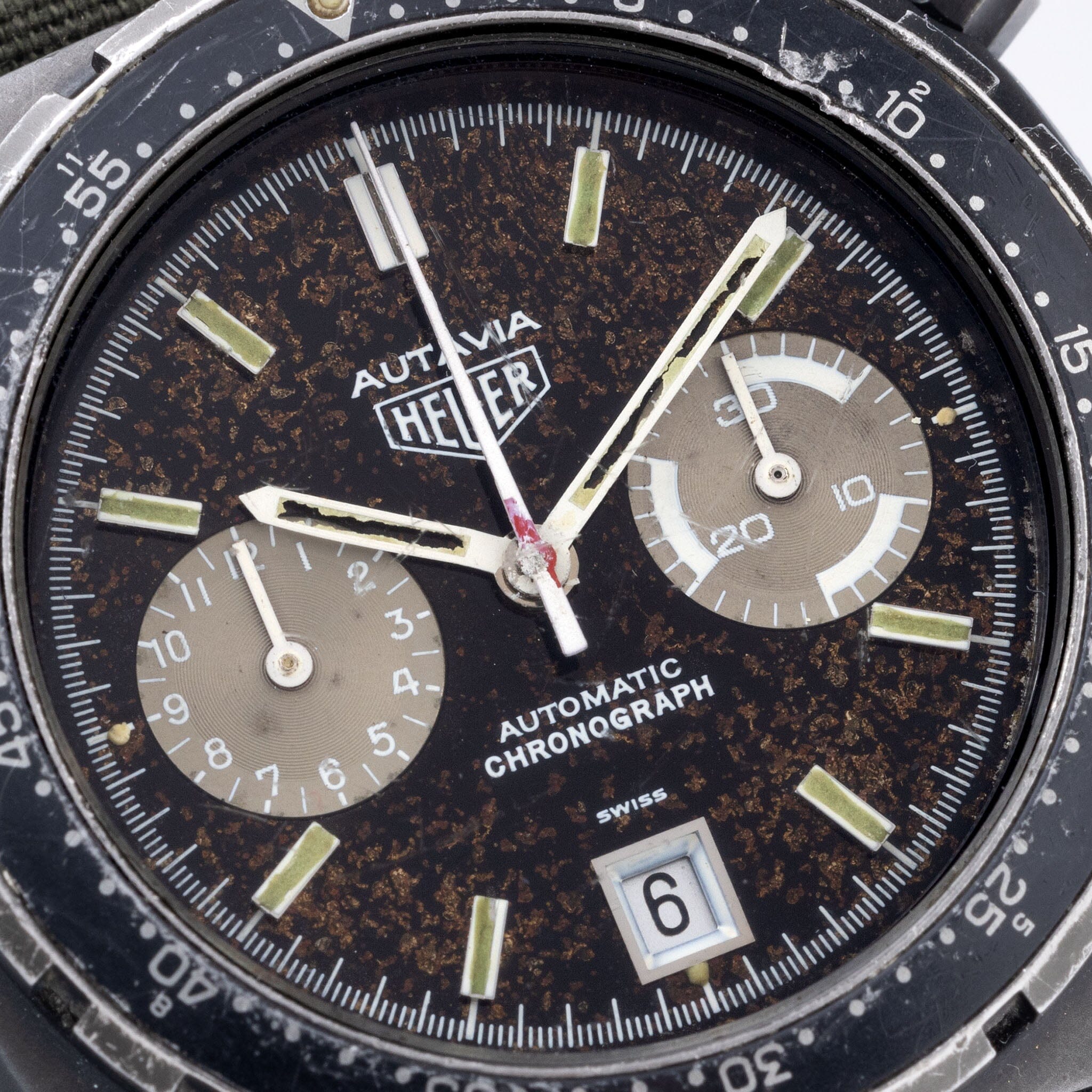 Heuer Autavia IDF Israel Defence Force Issued Chrono ref 113.603