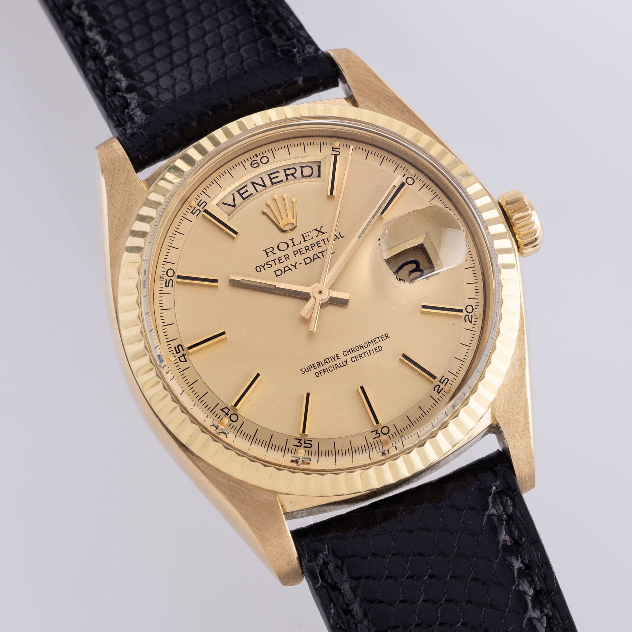 Rolex Day-date Yellow Gold Matte Champagne Dial ref 1803