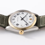 Rolex Datejust Steel and Yellow Gold White Buckley Dial 1601/3