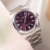Rolex Oyster Perpetual Grape Dial ref 116000