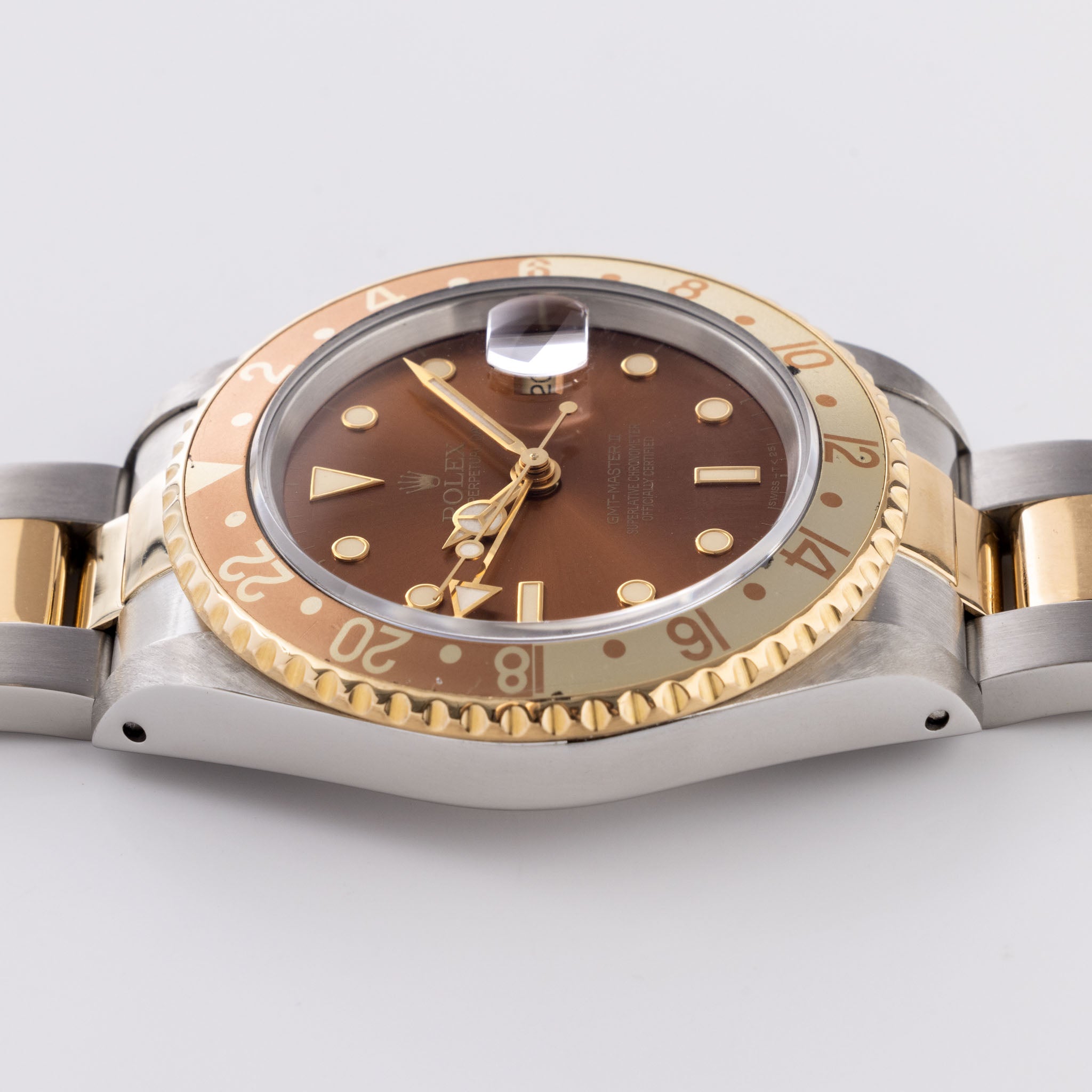 Rolex GMT Master 2 Root Beer in Steel and Gold Ref. 16713