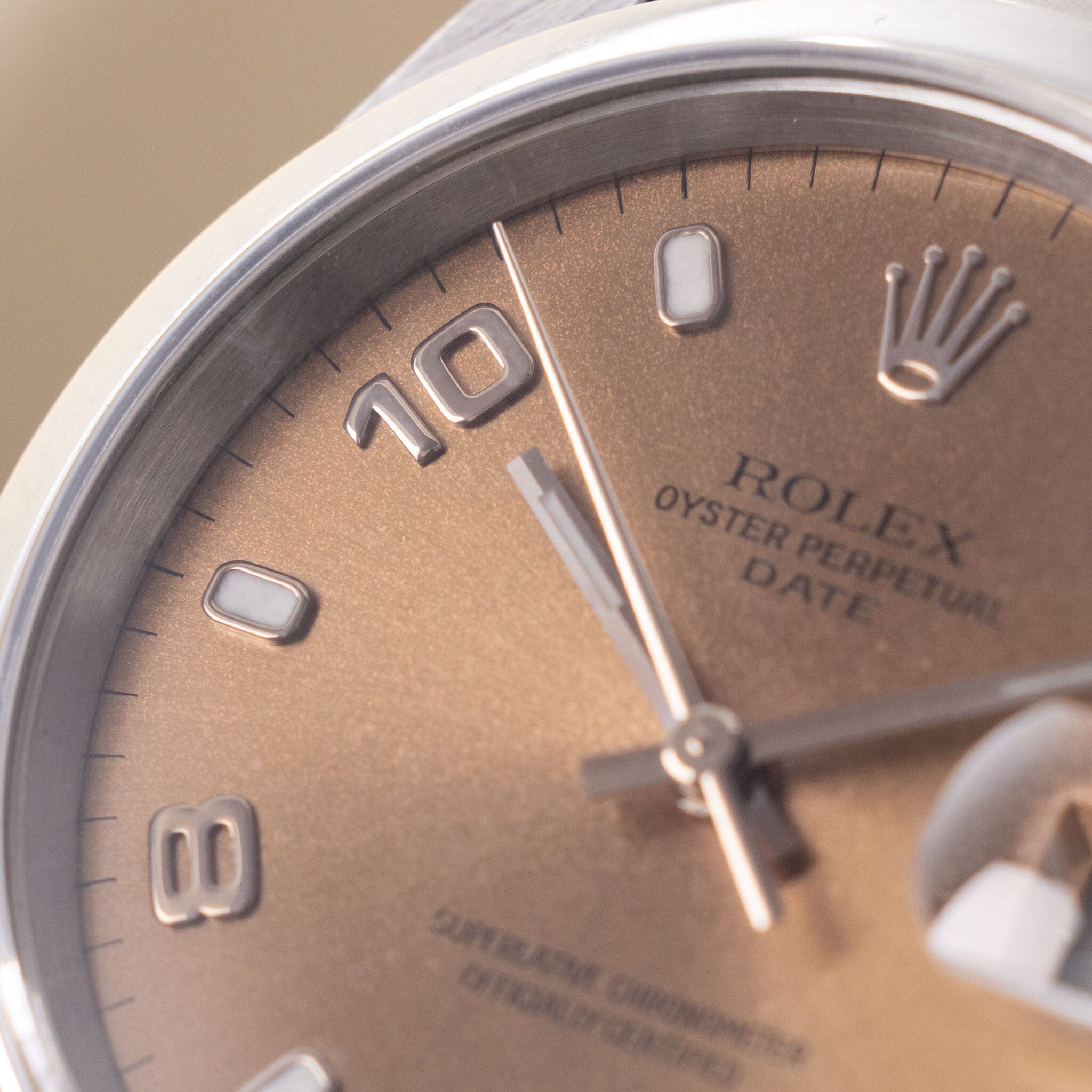 Rolex Oyster Perpetual Date Bronze Dial ref 15200