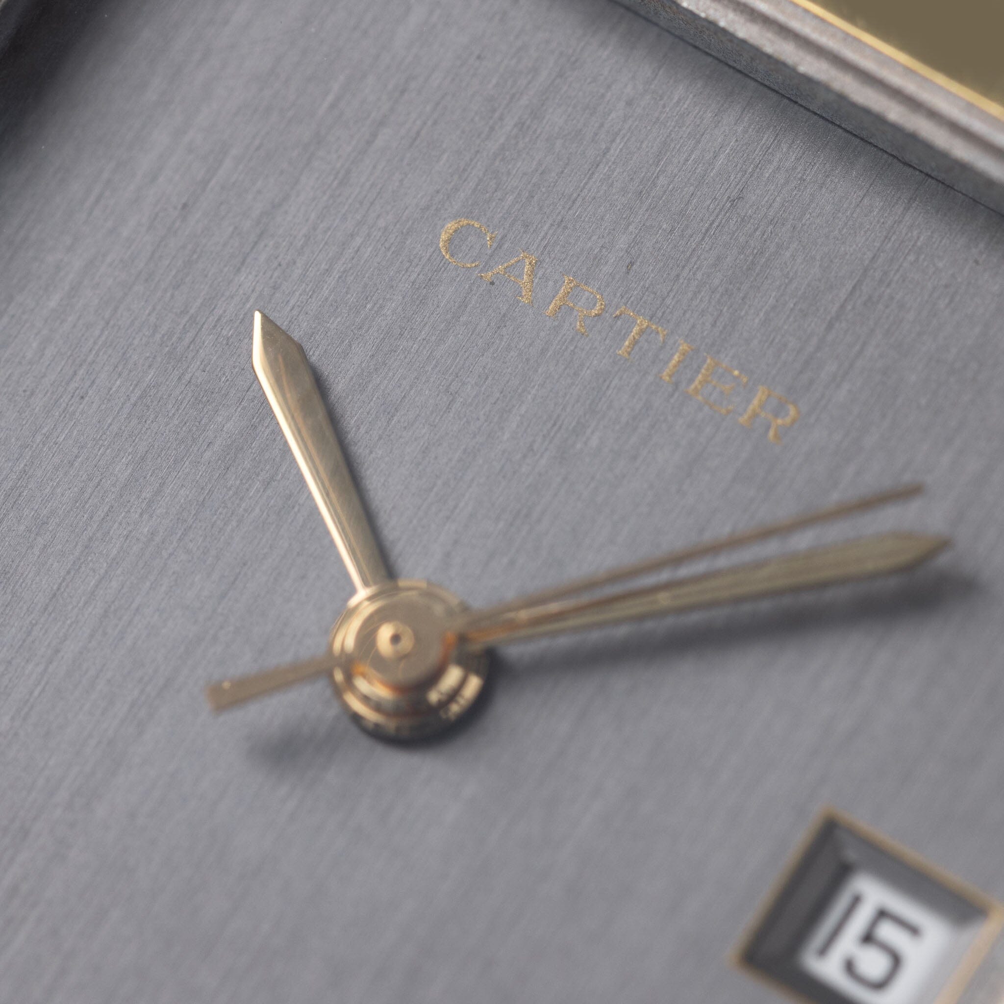 Cartier Santos Steel and Gold with Slate Grey Dial Ref 2961 