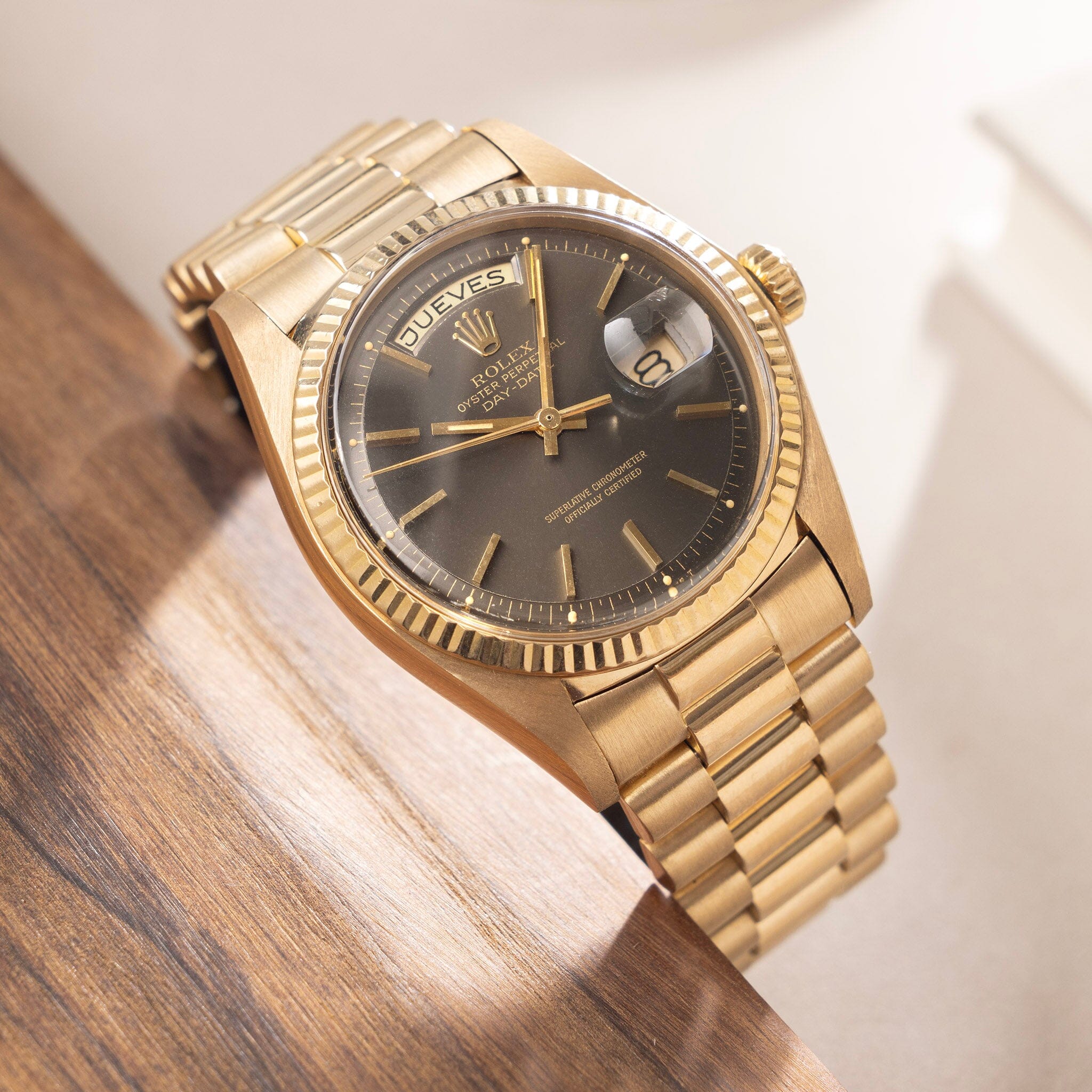 Rolex Day-Date Yellow Gold Grey Colour Change Dial Ref 1803