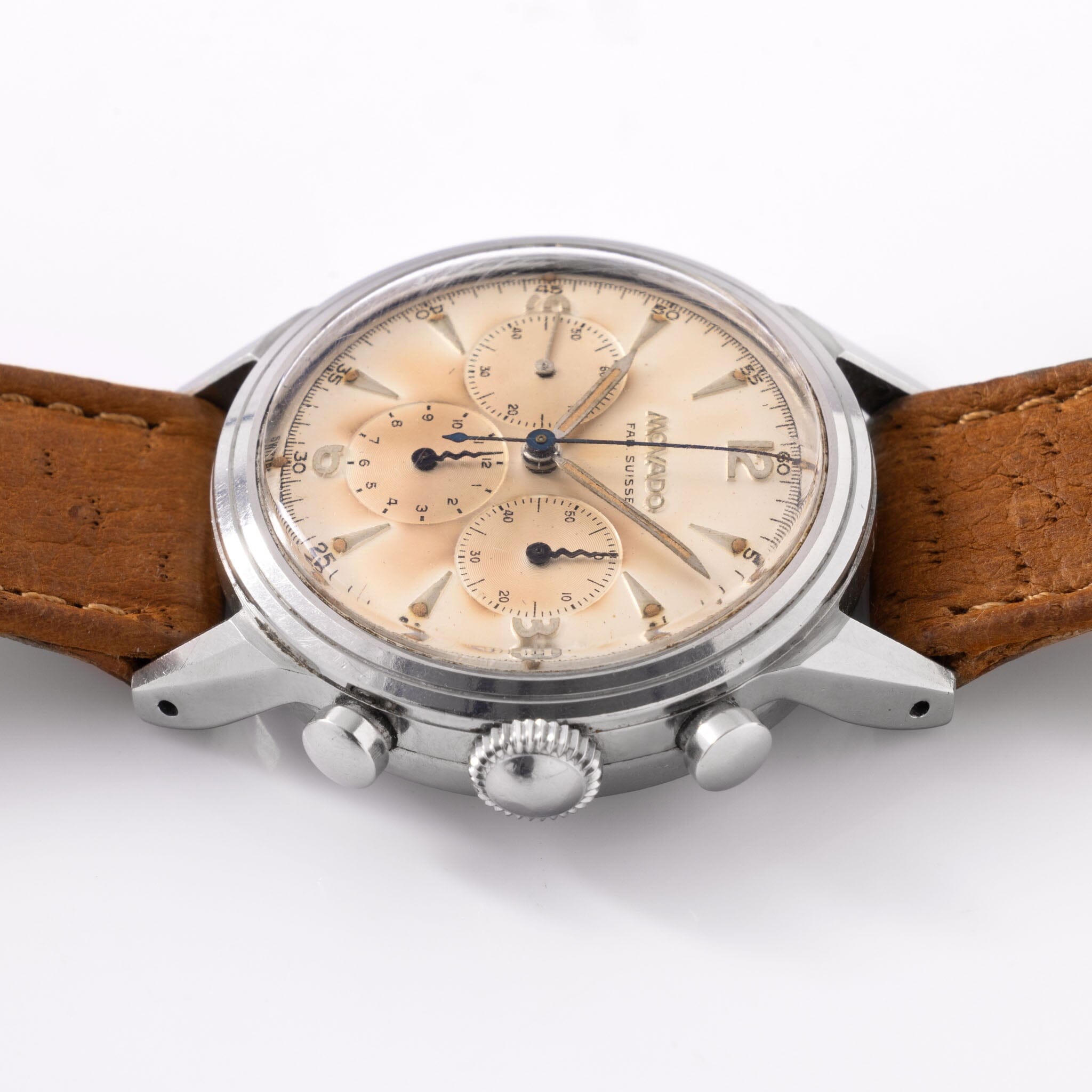 Movado M95 Steel Chronograph “dagger hands” Ref 19038