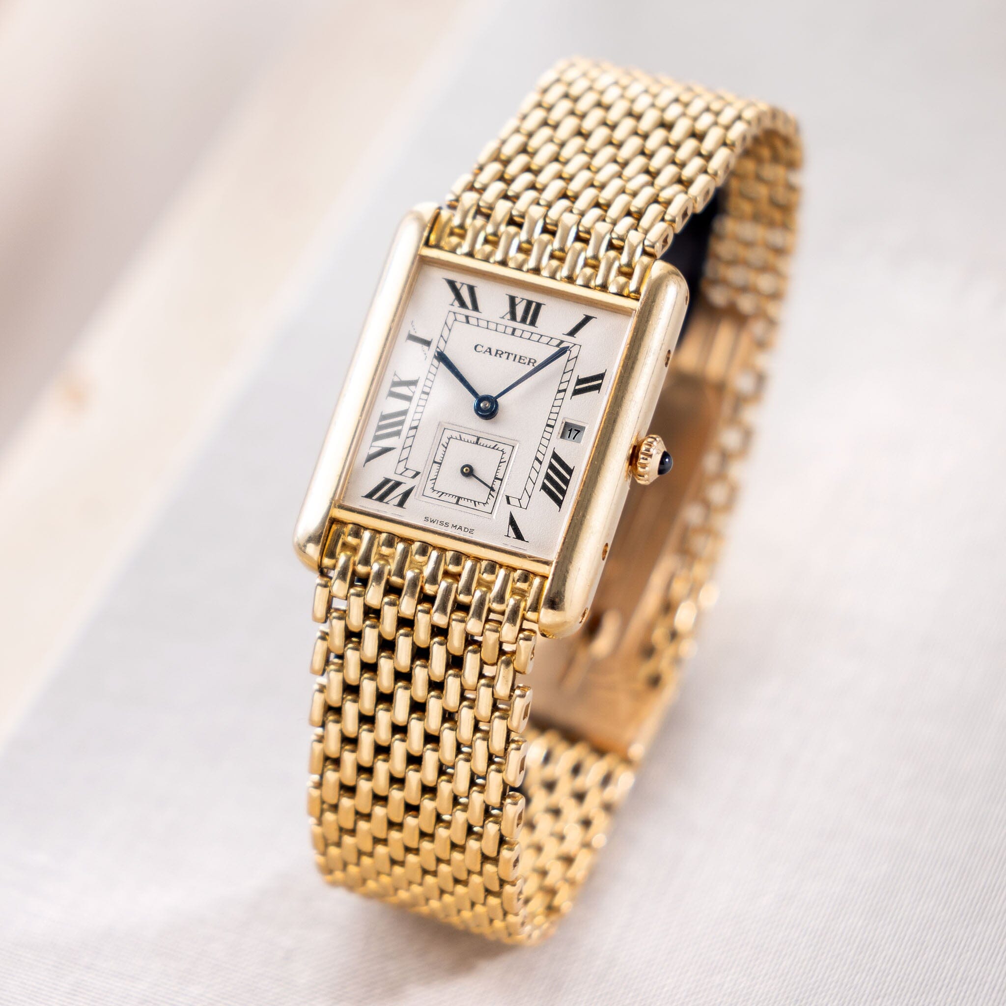 Cartier Tank Louis Ref 8110 18kt Gold with Gold Bracelet for