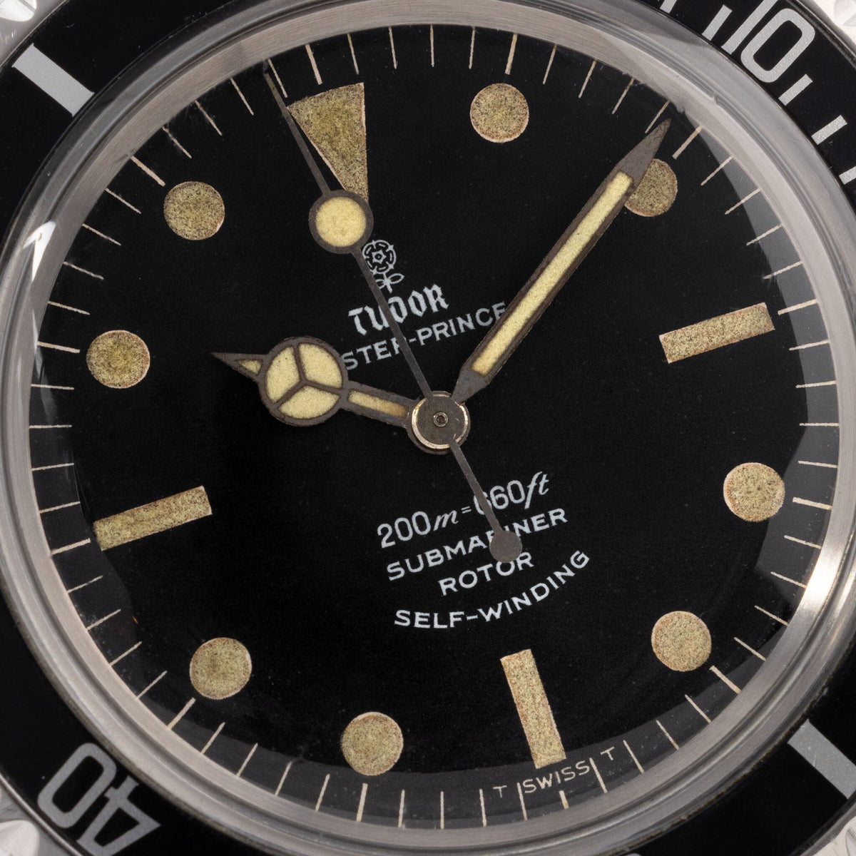 Tudor Submariner White Writing Matte Dial Ref 7928