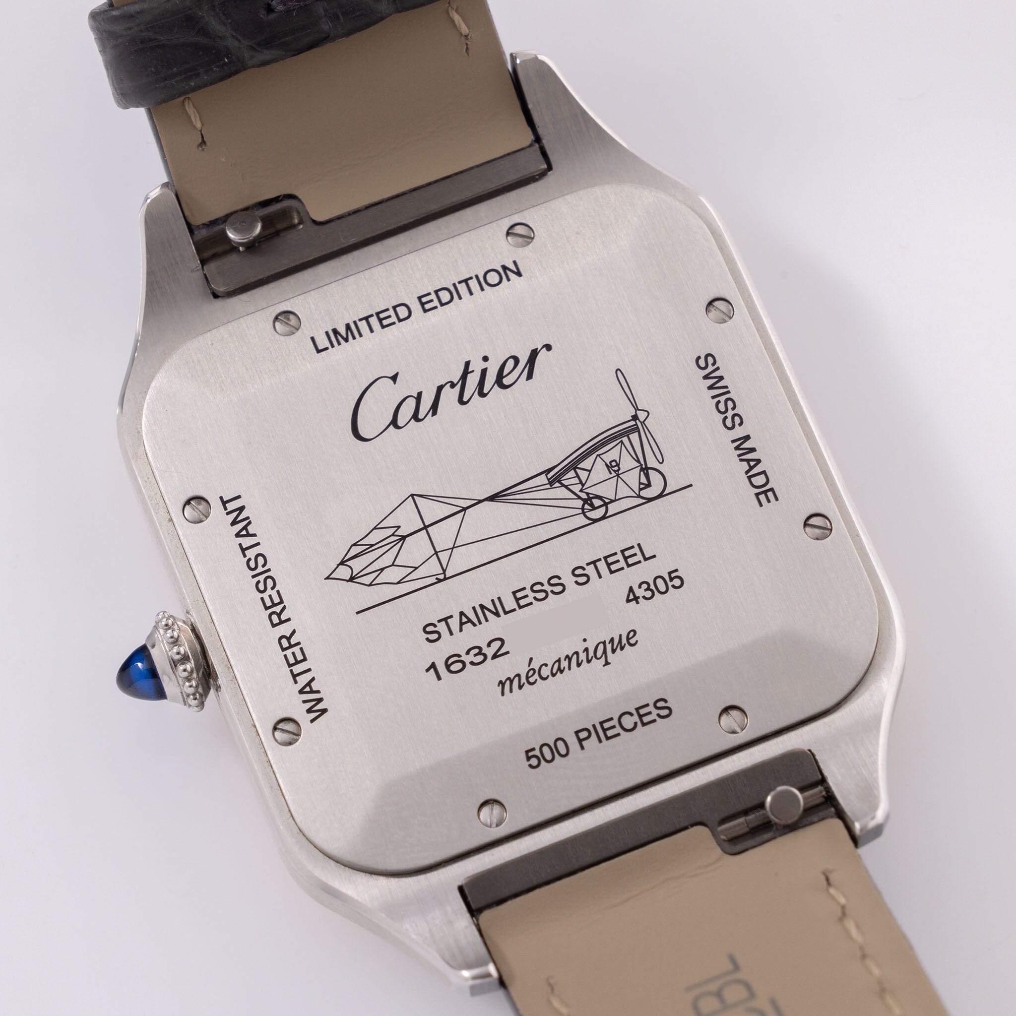 Cartier Santos Dumont Steel and Rose Gold Limited Edition Salmon Dial