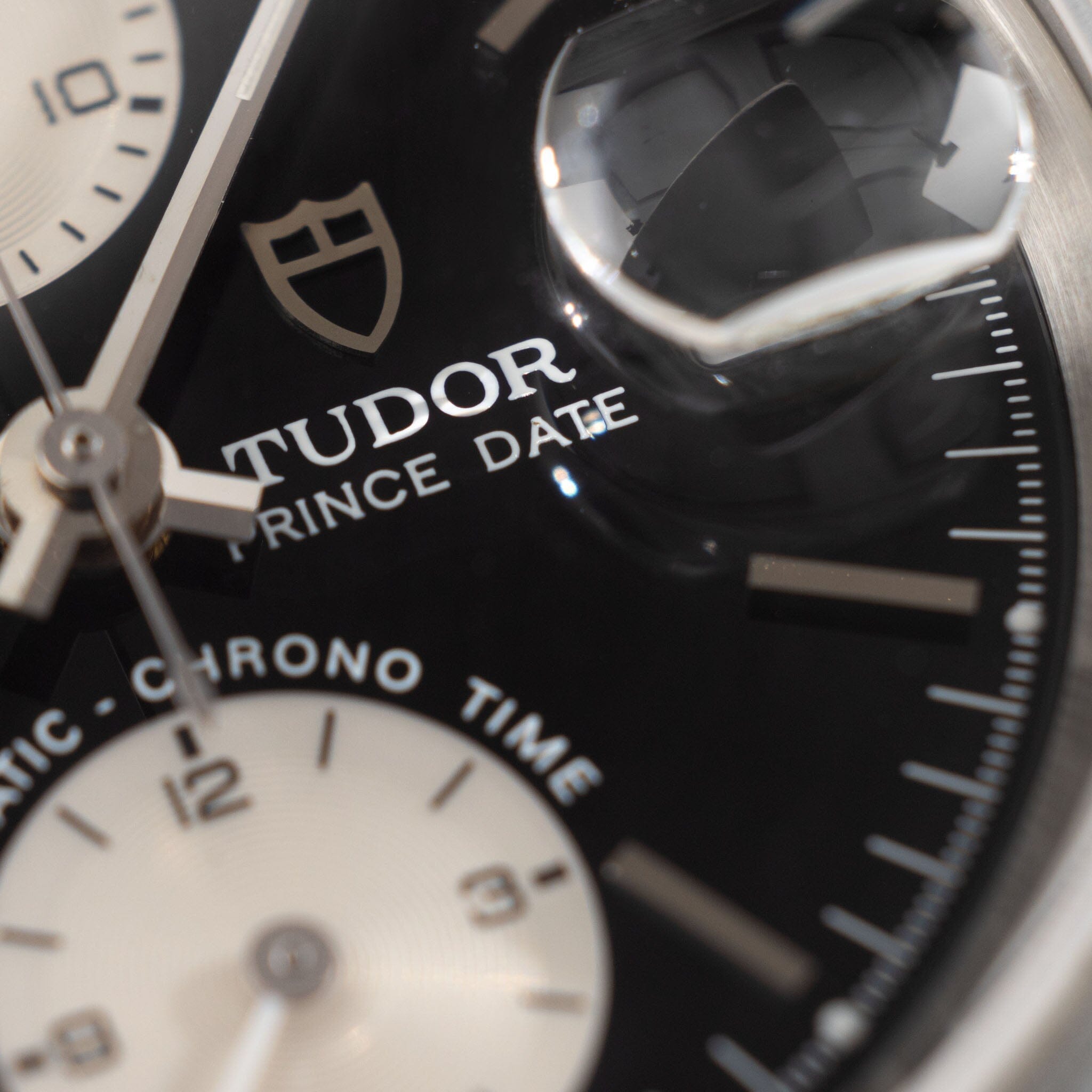 Tudor Prince Date Chronograph Black Dial Ref 79280