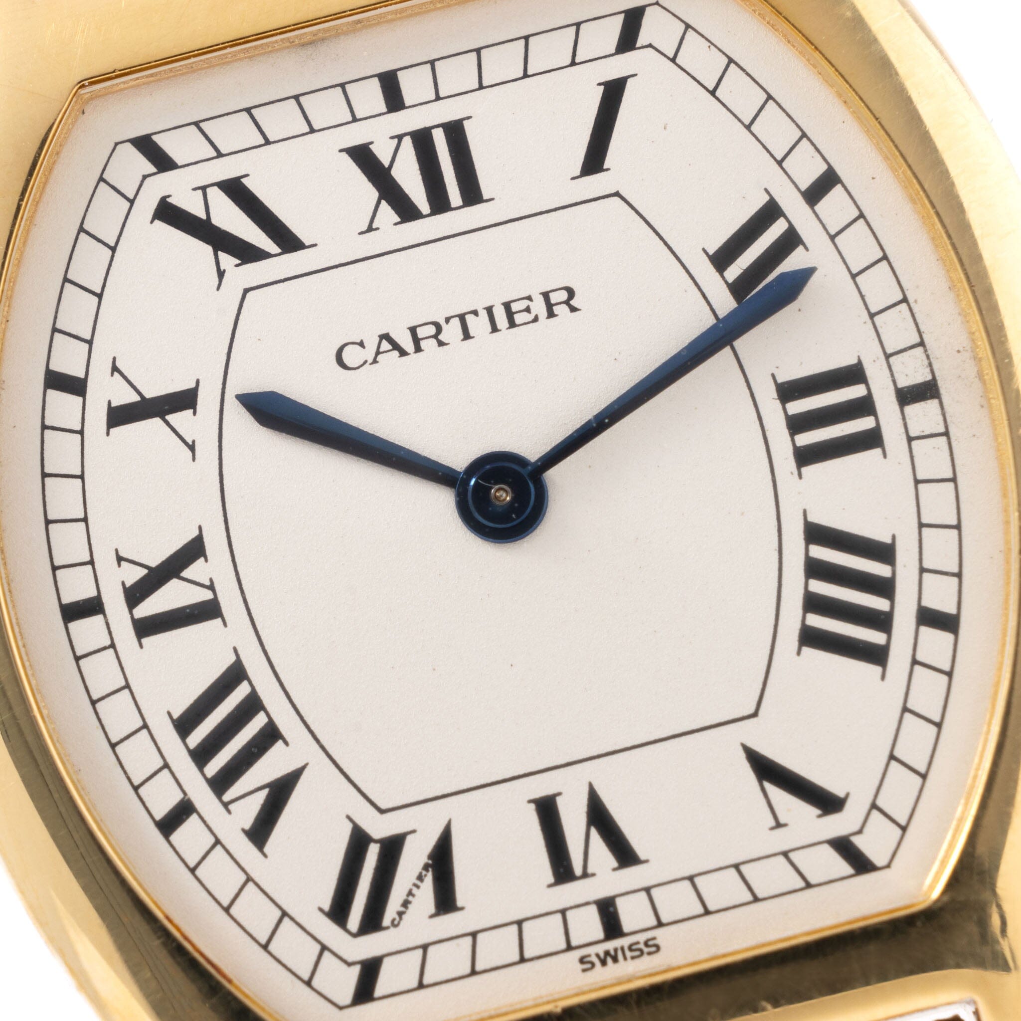 Cartier Tortue Ultra Thin 18kt Yellow Gold Box and Papers