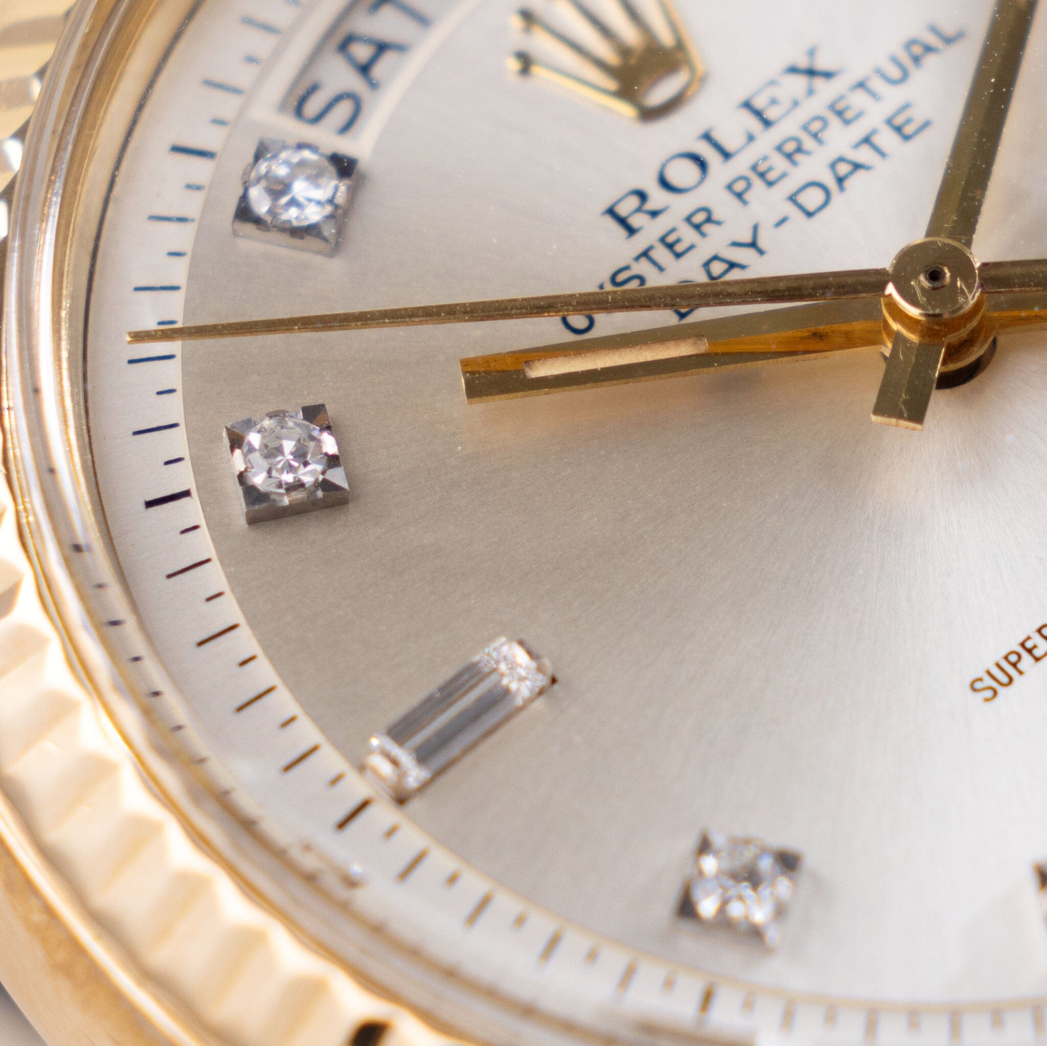 Rolex Day-Date Silver Diamond Hours Dial “Aramco” Ref 1803