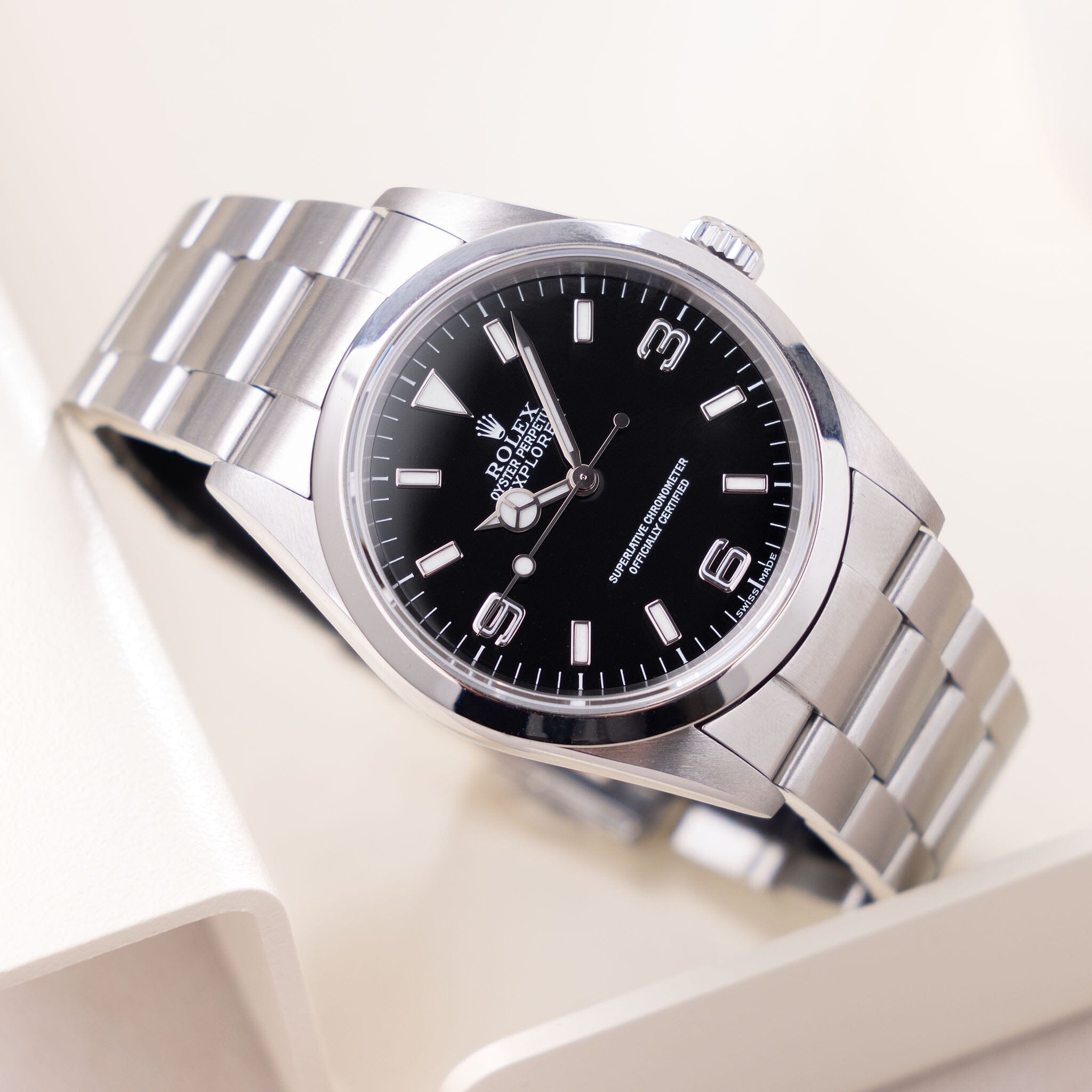 ROLEX シルバー カフリンクス 専用ボックス付き Rolex Explorer Box and Papers Ref 114270