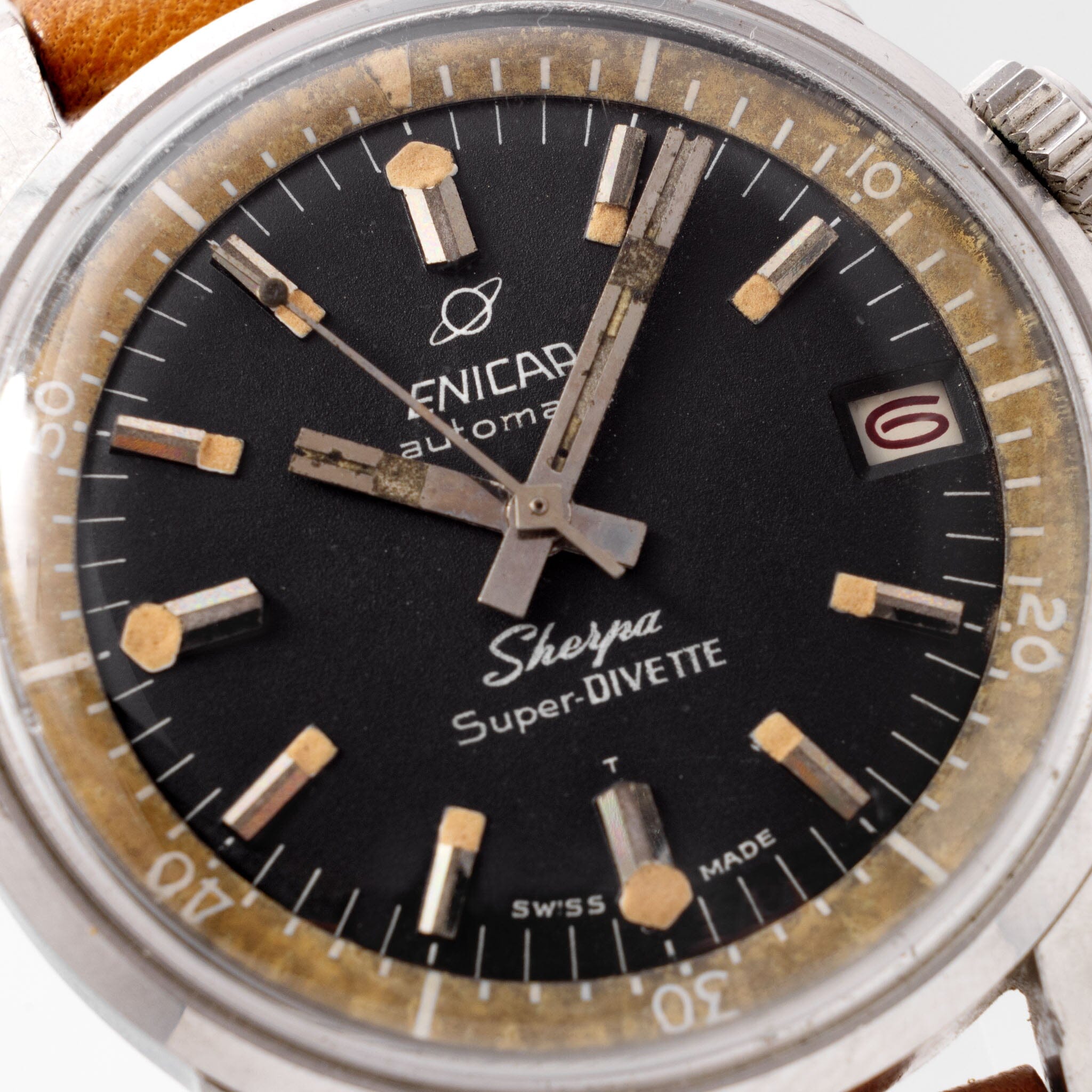 Enicar Sherpa Super Divette Tropical Bezel Ref 145 004