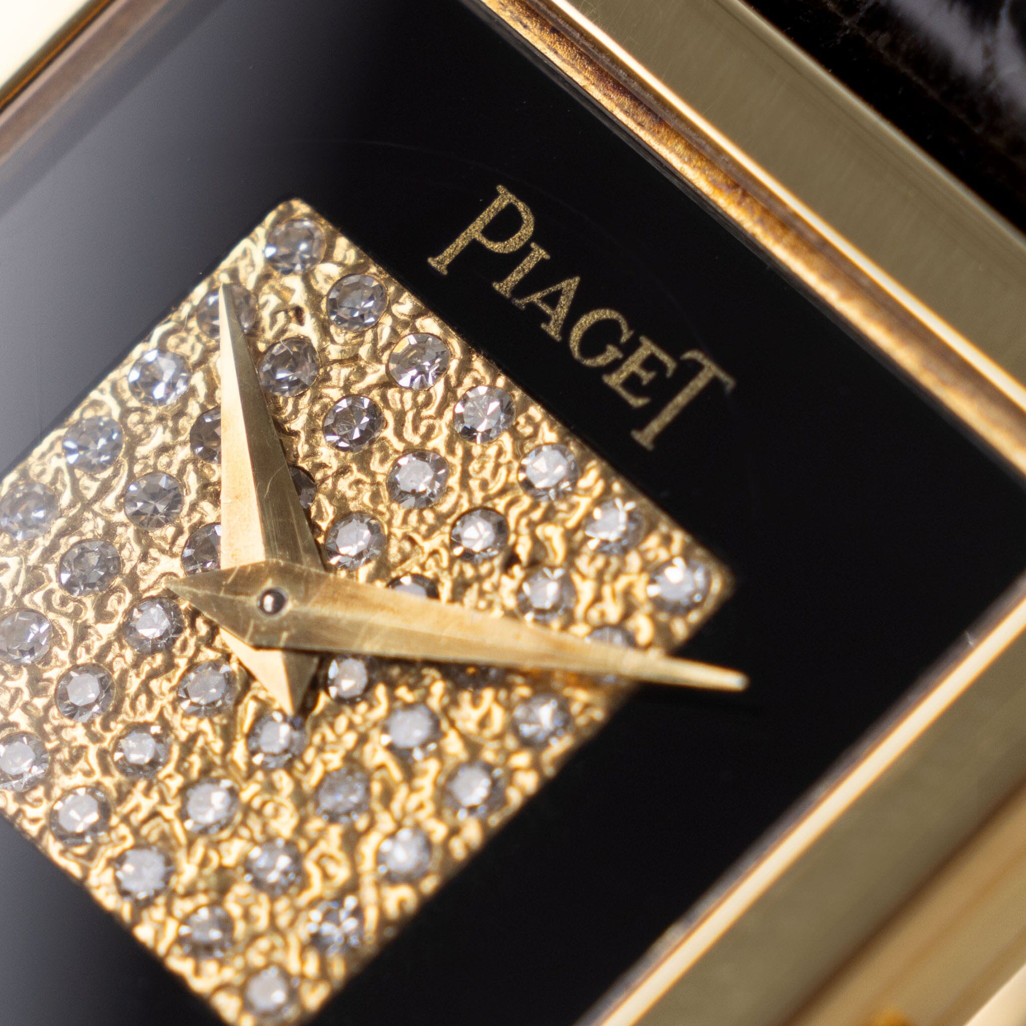 Piaget Tank Onyx and Diamond Dial Box and Papers Ref 90802