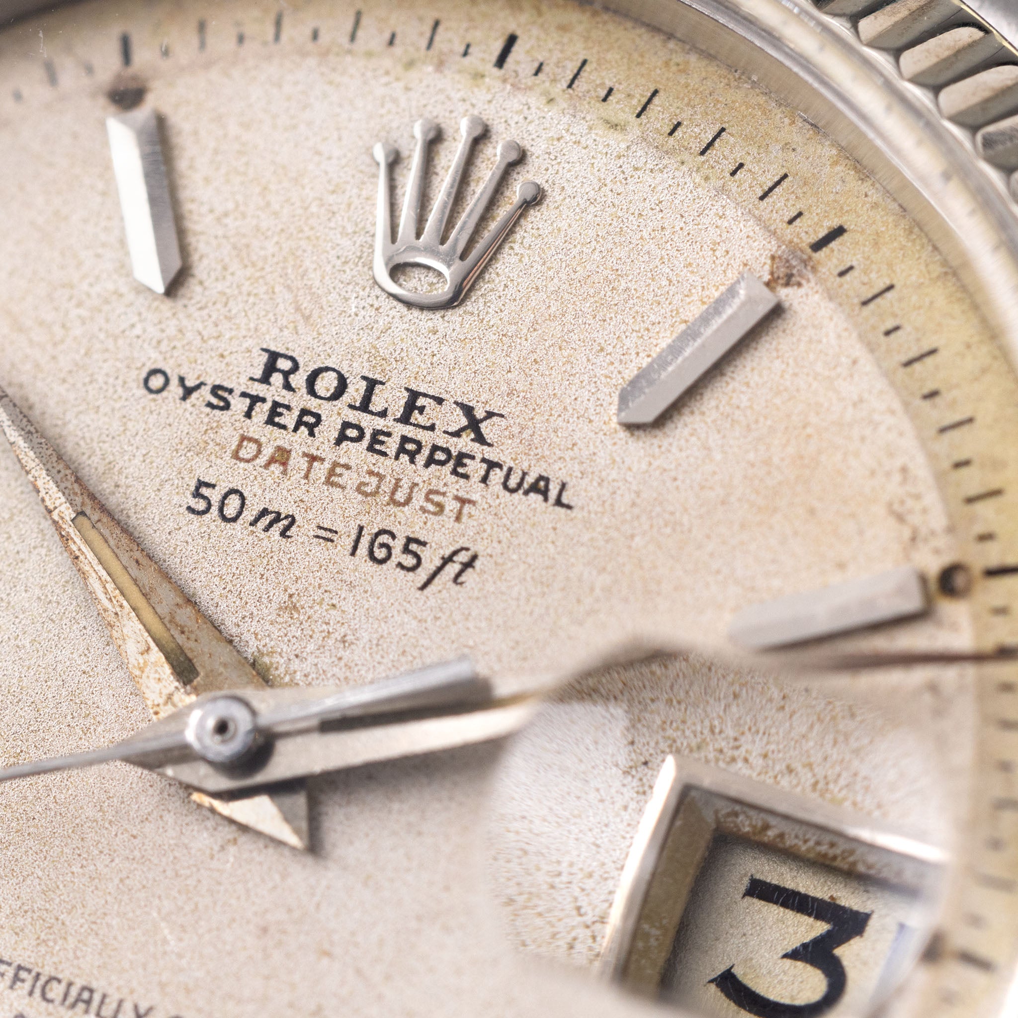 Rolex Datejust ref. 6305 Ovettone "Black depth dial"