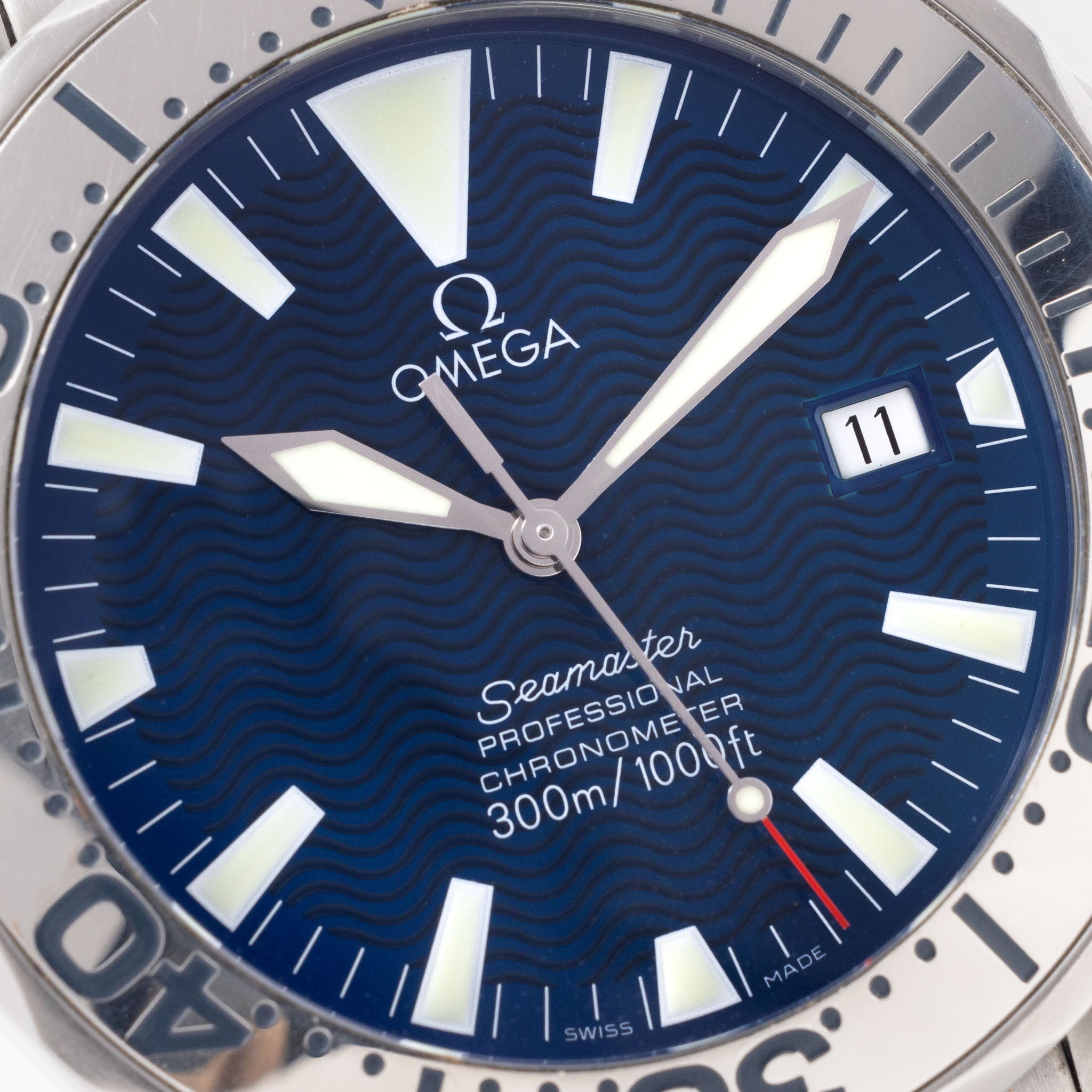 Omega Seamaster 300 Blue Wave Dial Ref 2255.80