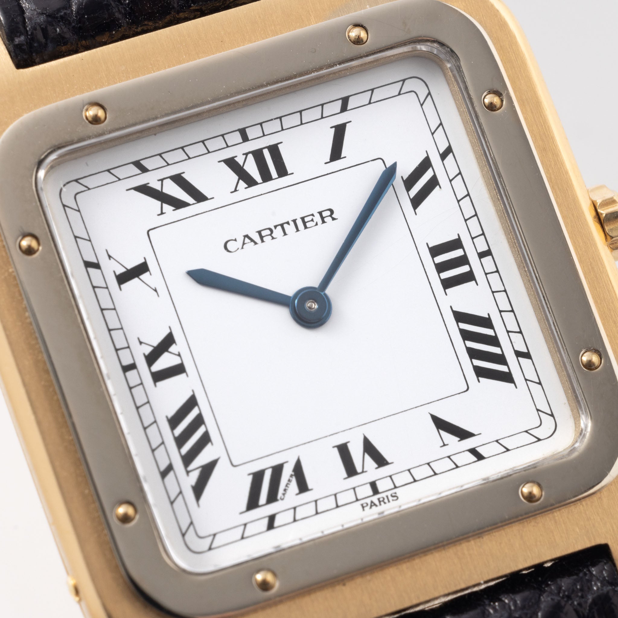 Cartier Santos Dumont "Deux Ors" Extra Thin 18kt Yellow and white Gold Ref 96061
