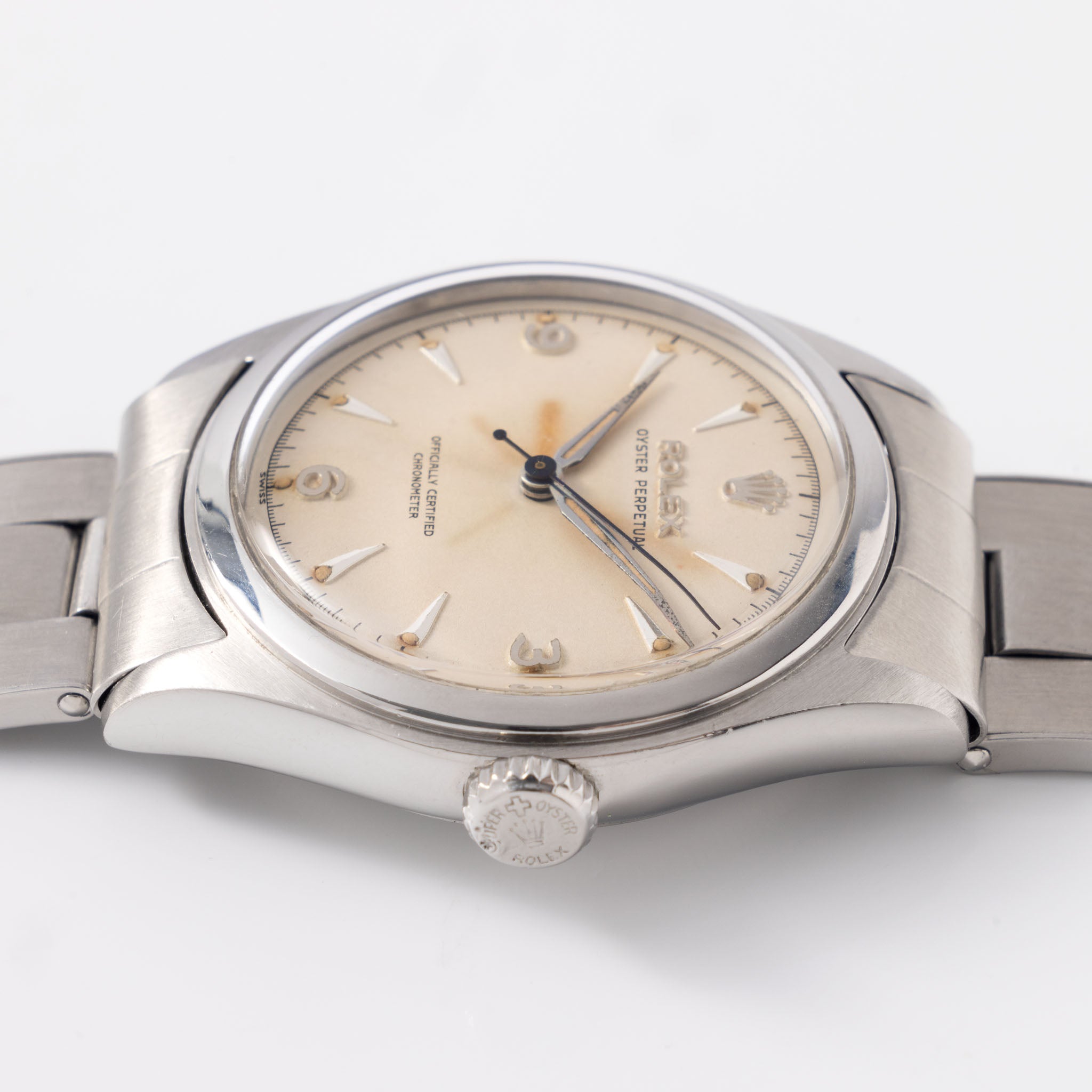 Rolex Oyster Perpetual Semi-Bubbleback 1950s Ref 6108