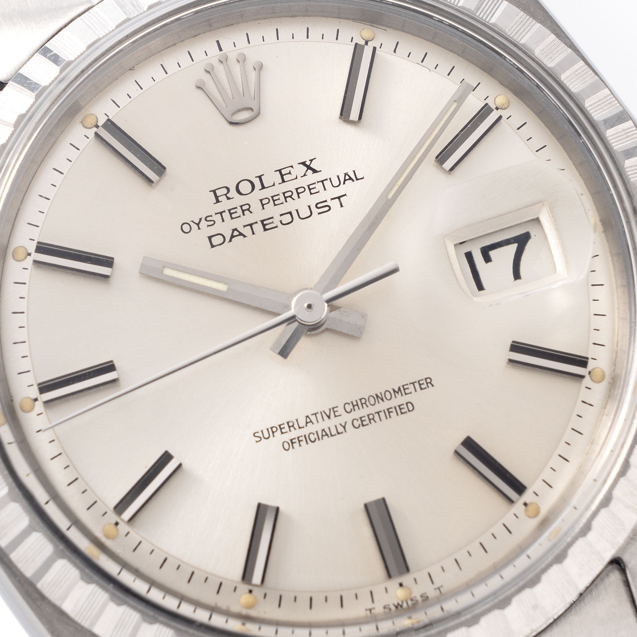 Rolex Datejust Silver Soleil Dial Ref 1603