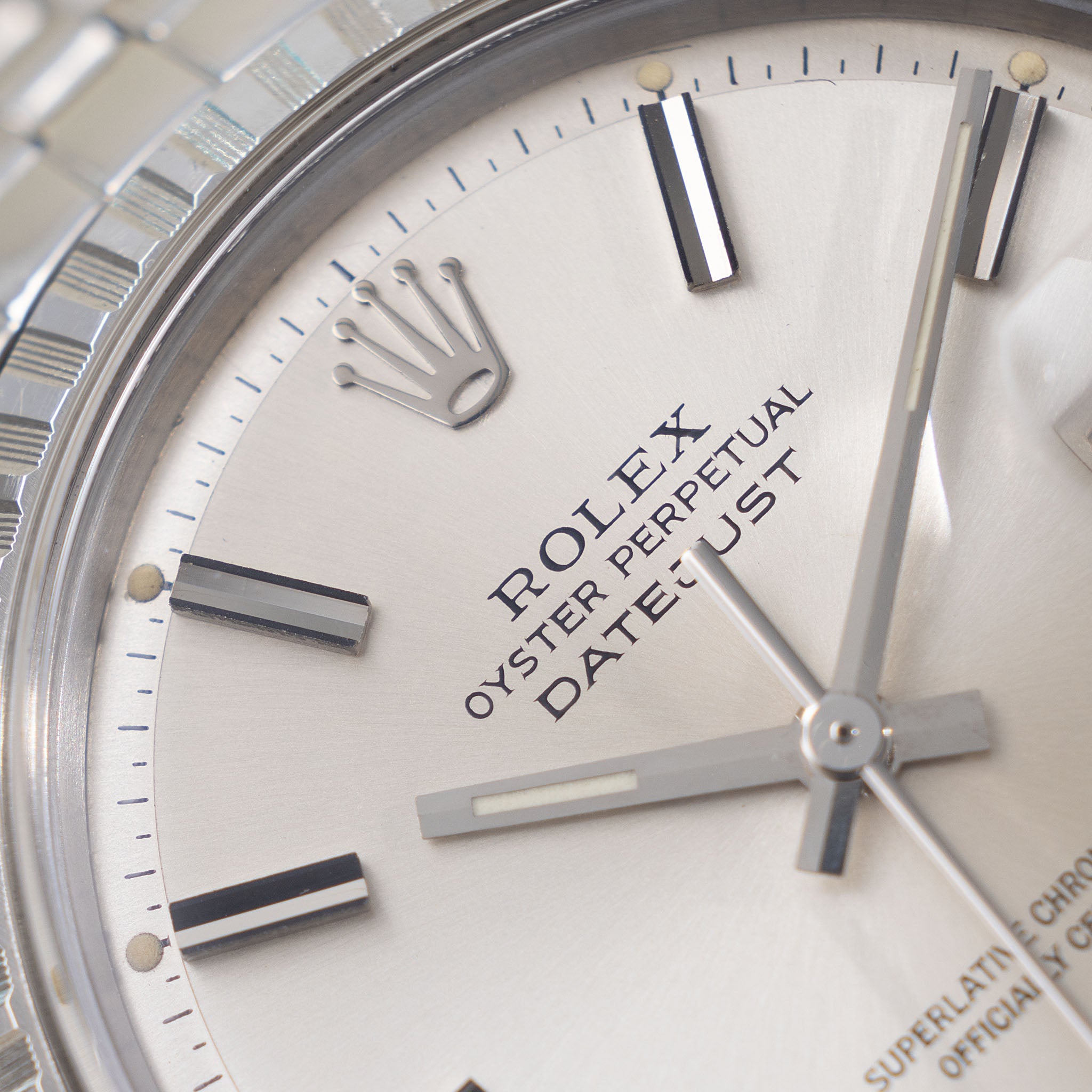 Rolex Datejust Silver Soleil Dial Ref 1603