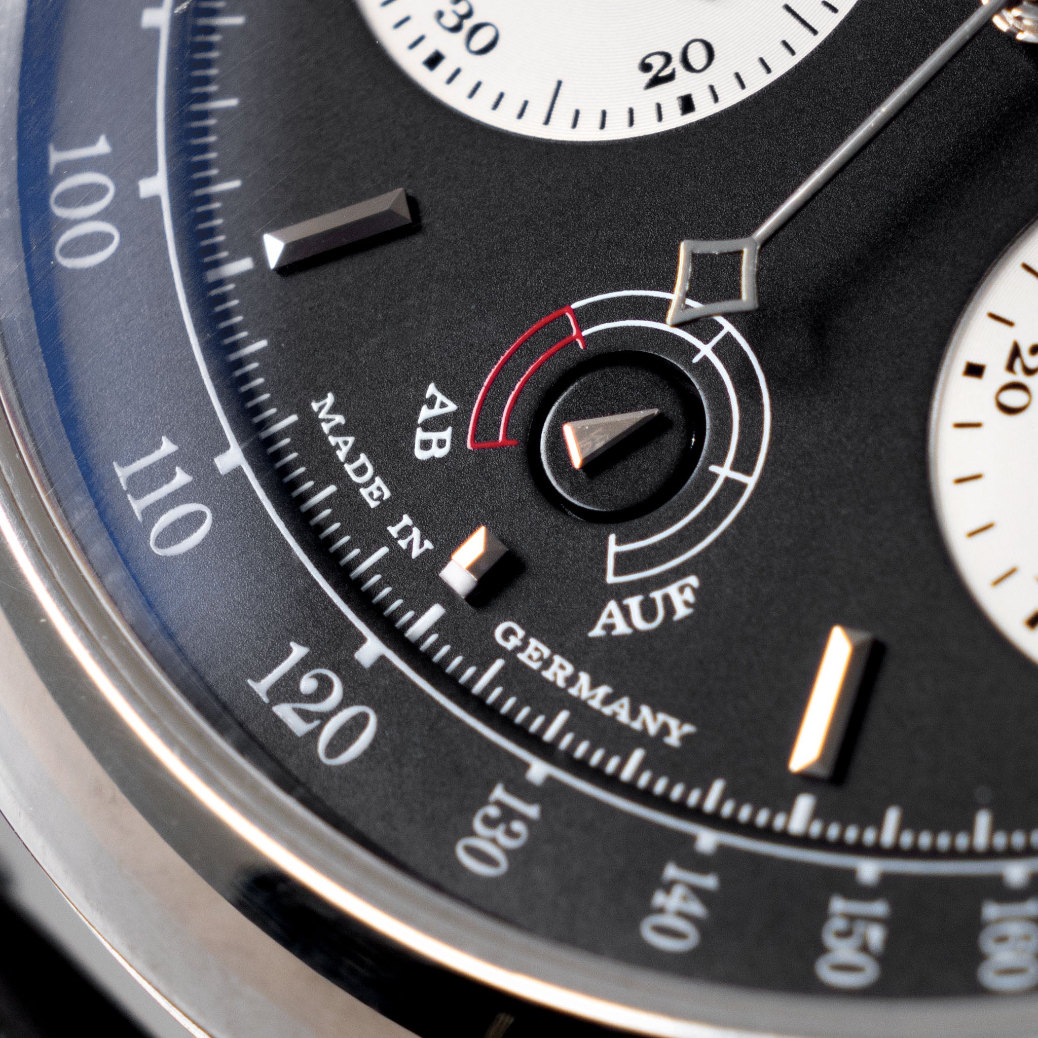 A. Lange & Söhne Datograph Flyback Chronograph 405.035 up/down in Platinum with box and papers