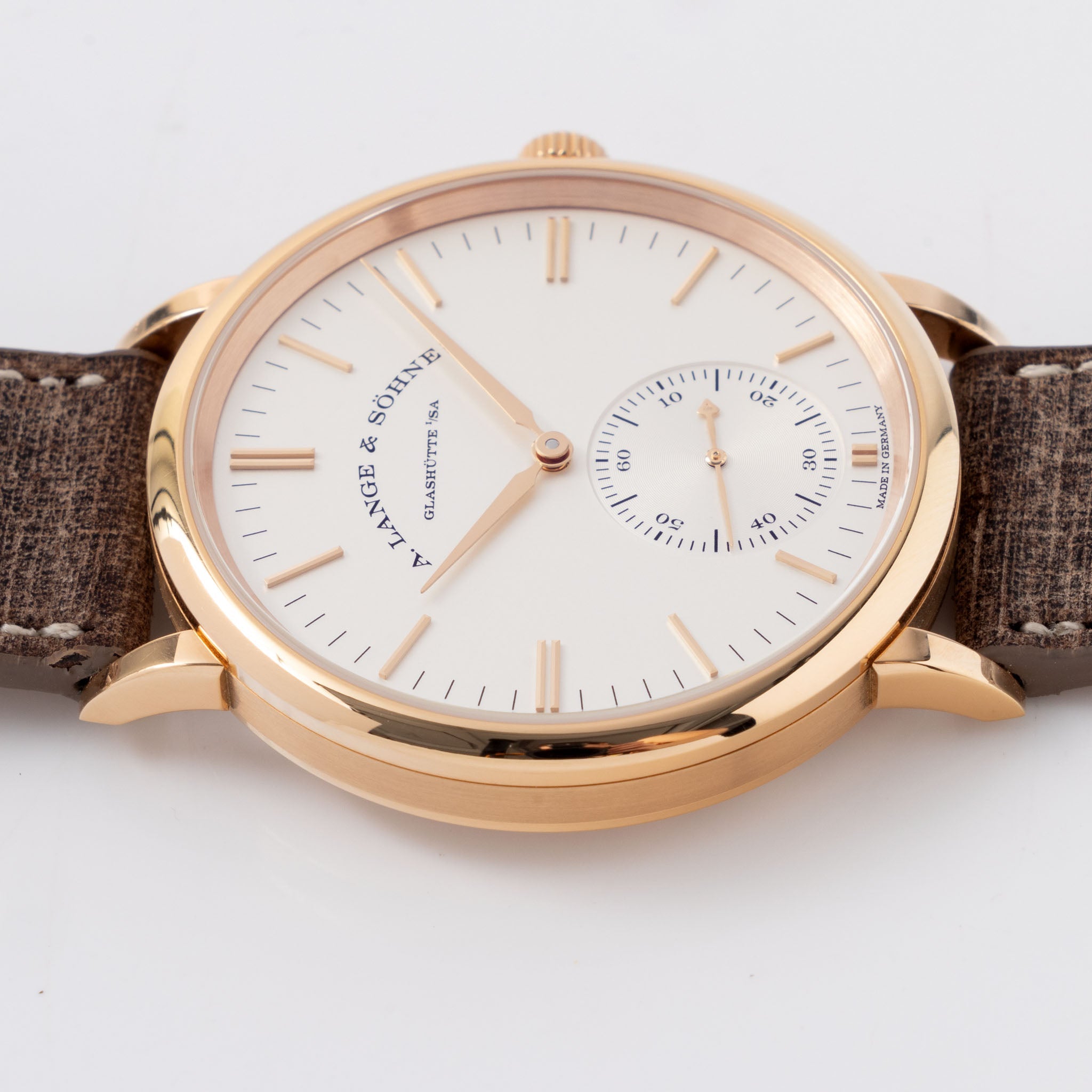 A. Lange & Söhne Saxonia Automatic 380.033 18k Rose gold full set