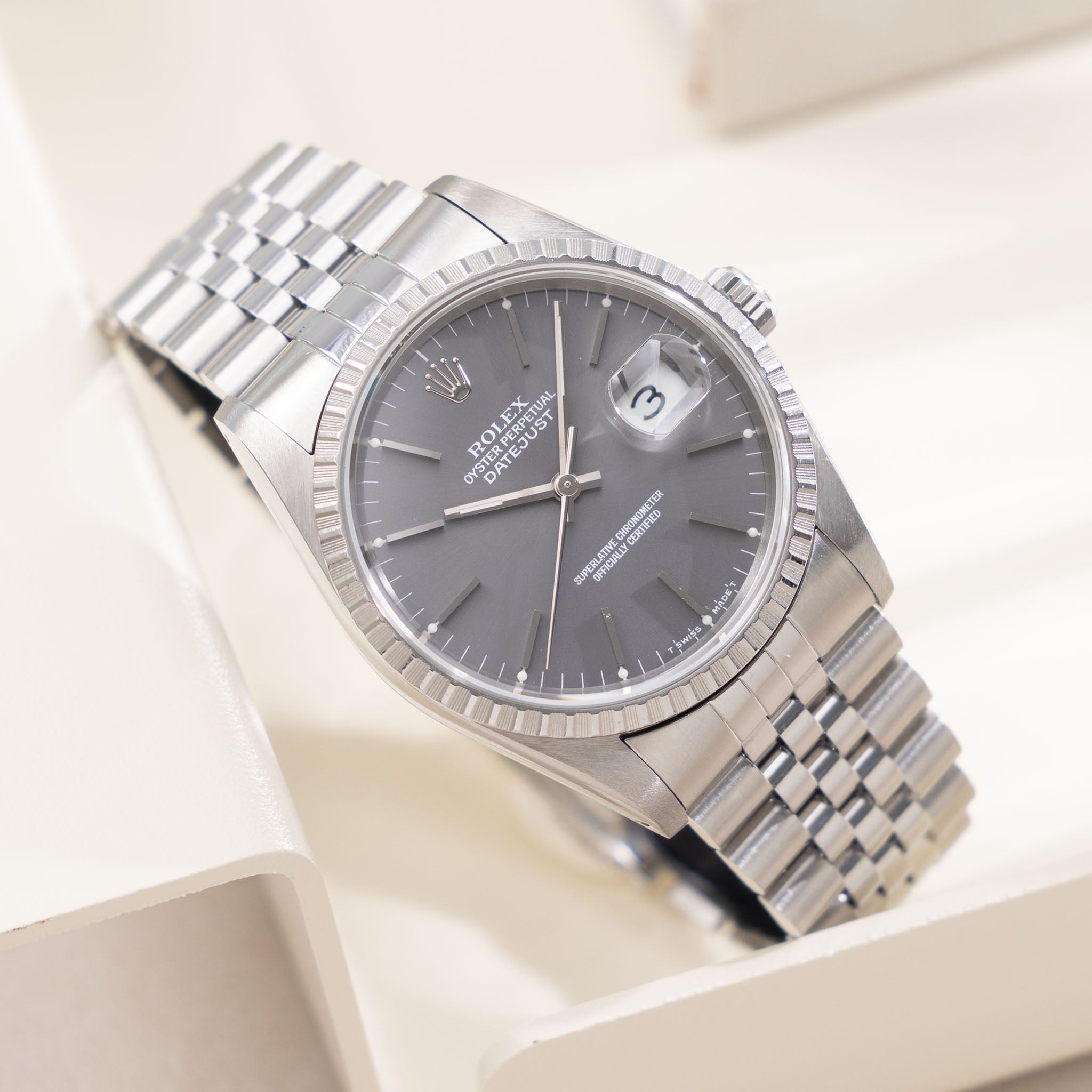 Rolex Datejust Grey dial ref 16220 